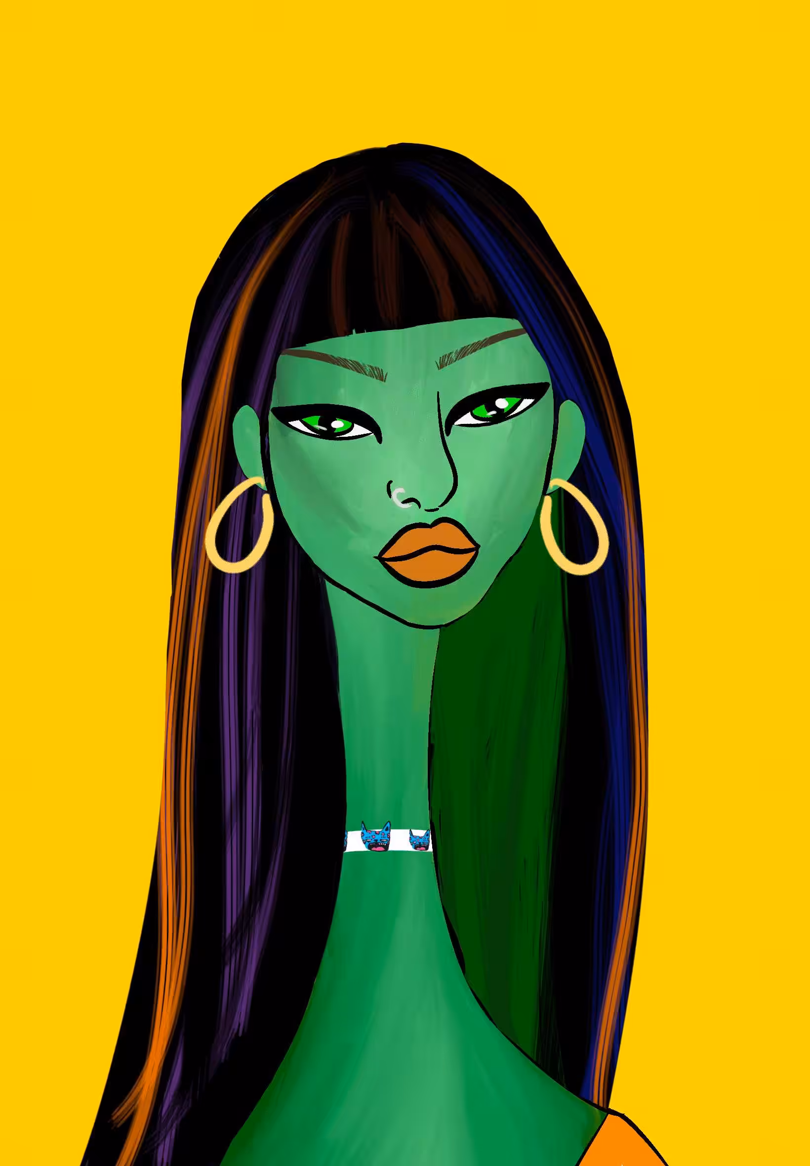 Long Neckie Ladies: Long Neckie Lady #830
