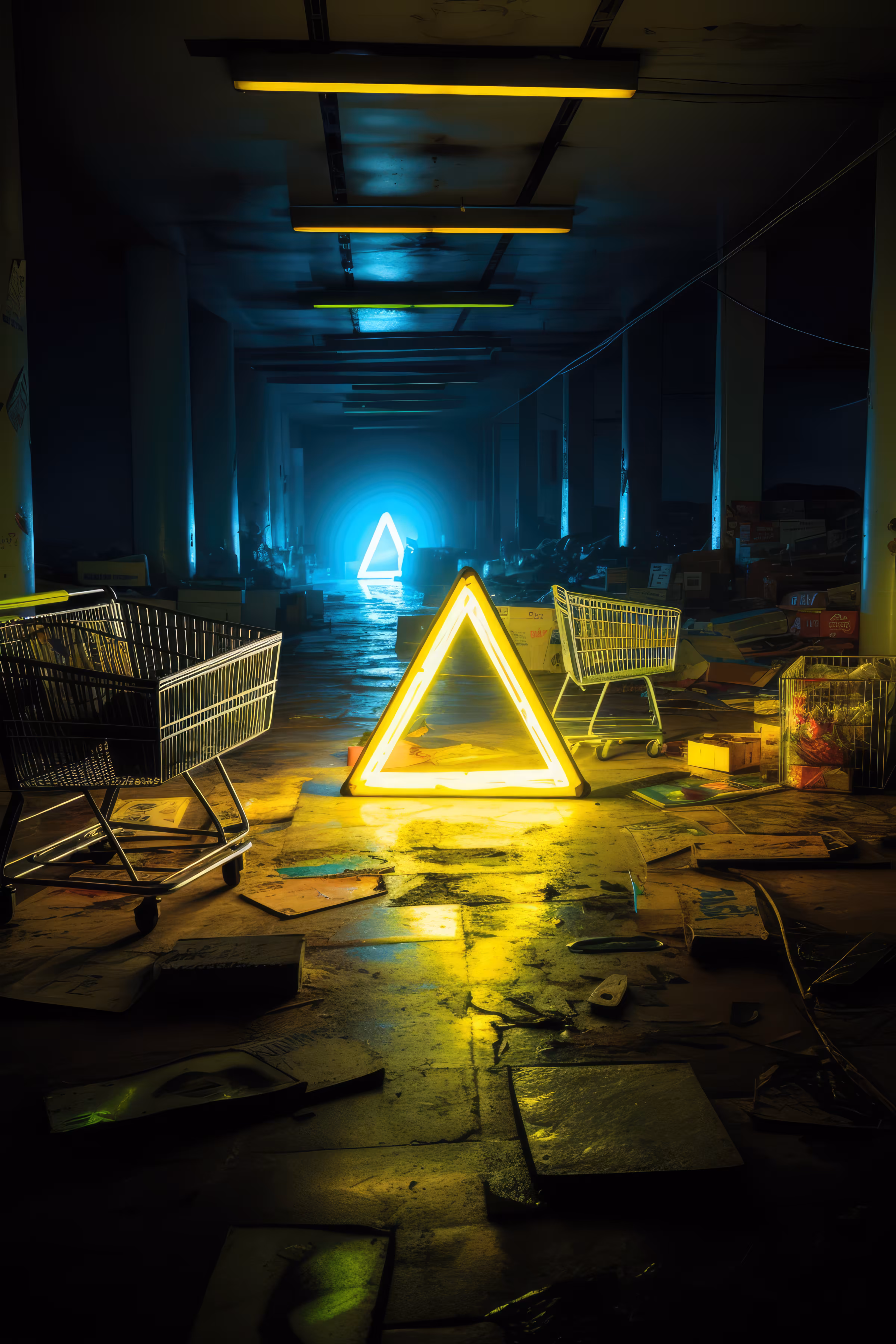 BLACK LIGHT DISTRICT #4 - Yellow Triangle Mall