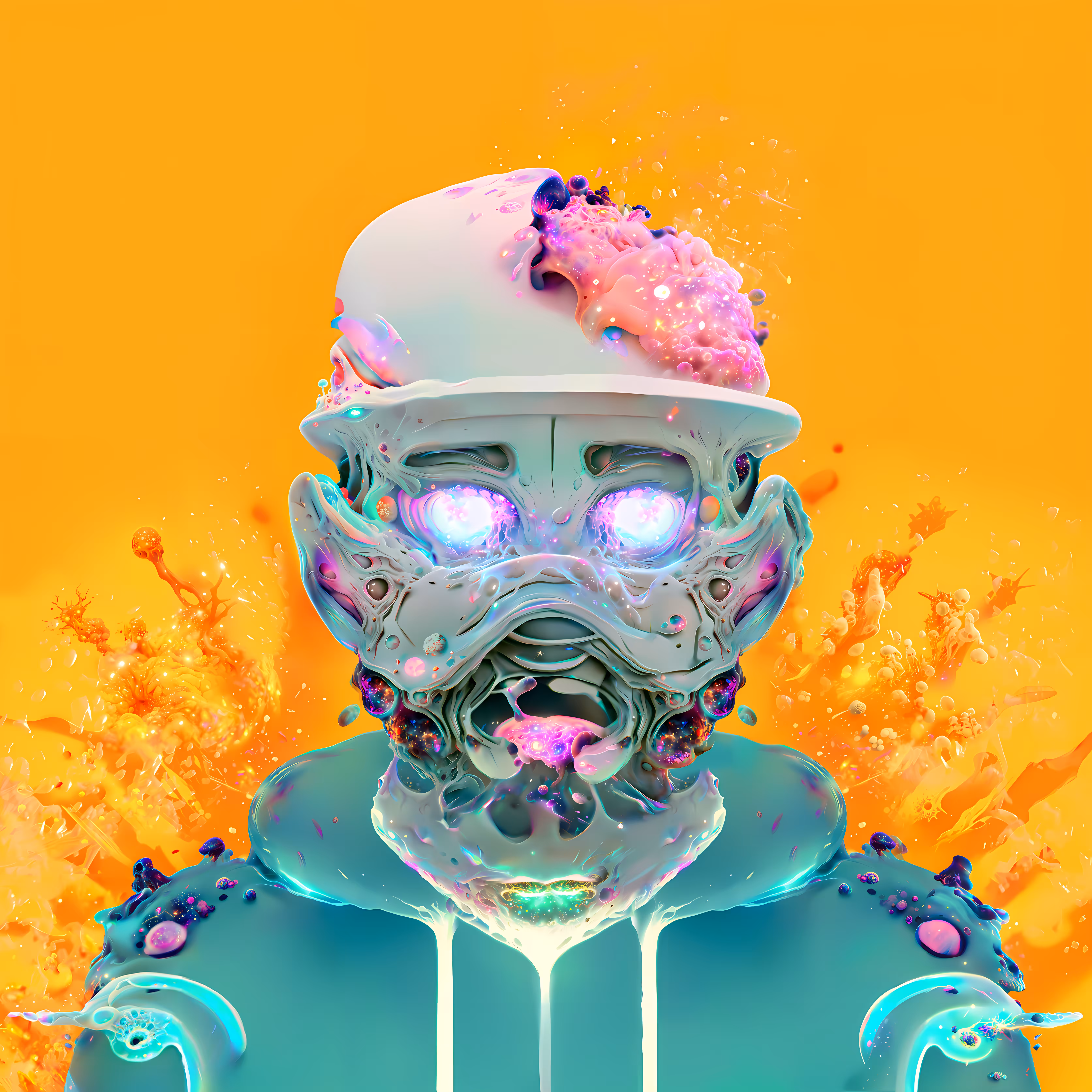Zombie Moby went to Space