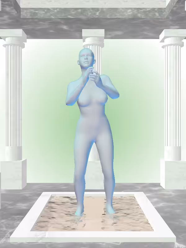 HeavenComputer: The Cheering Radioactive Aqua Woman #845