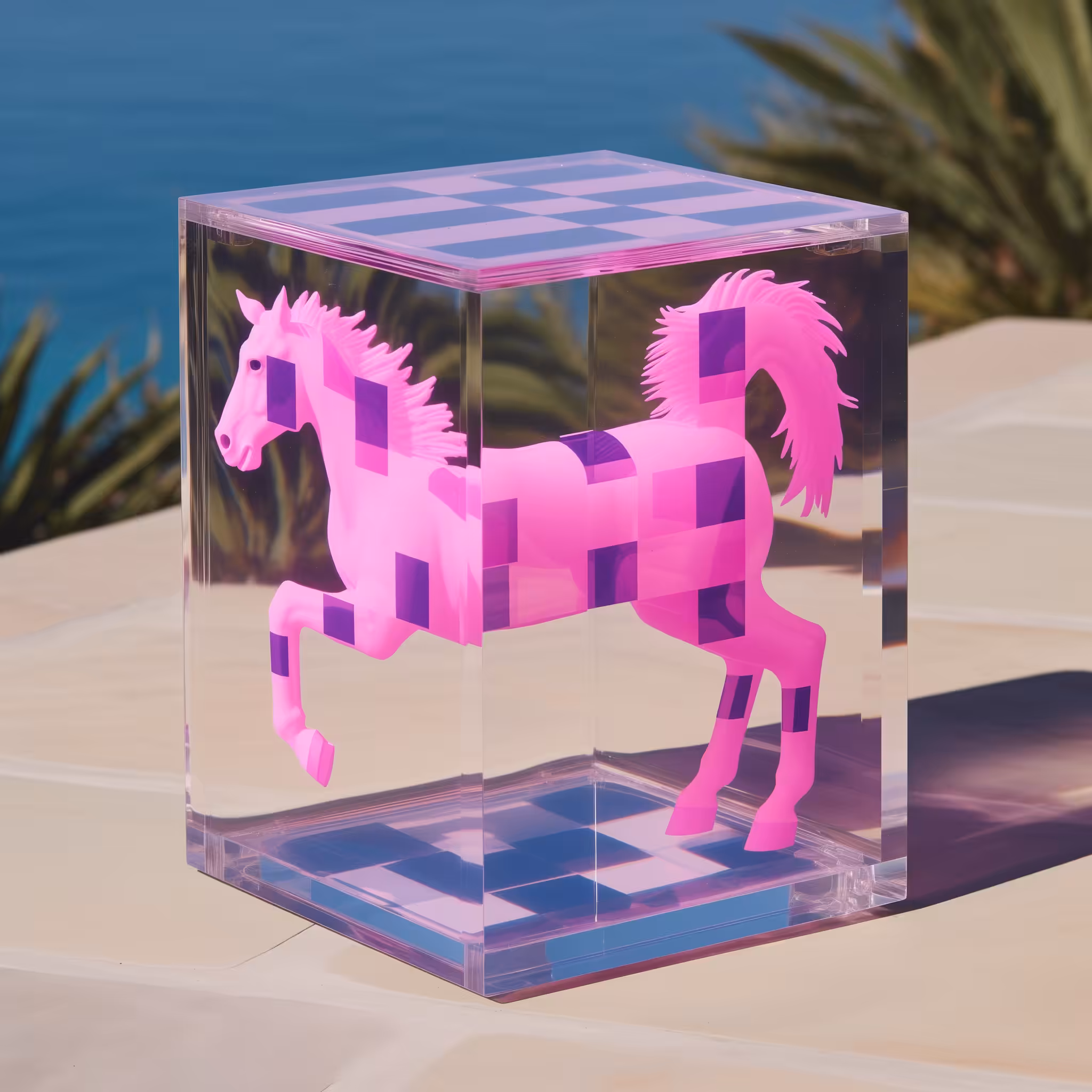 Pink horse 