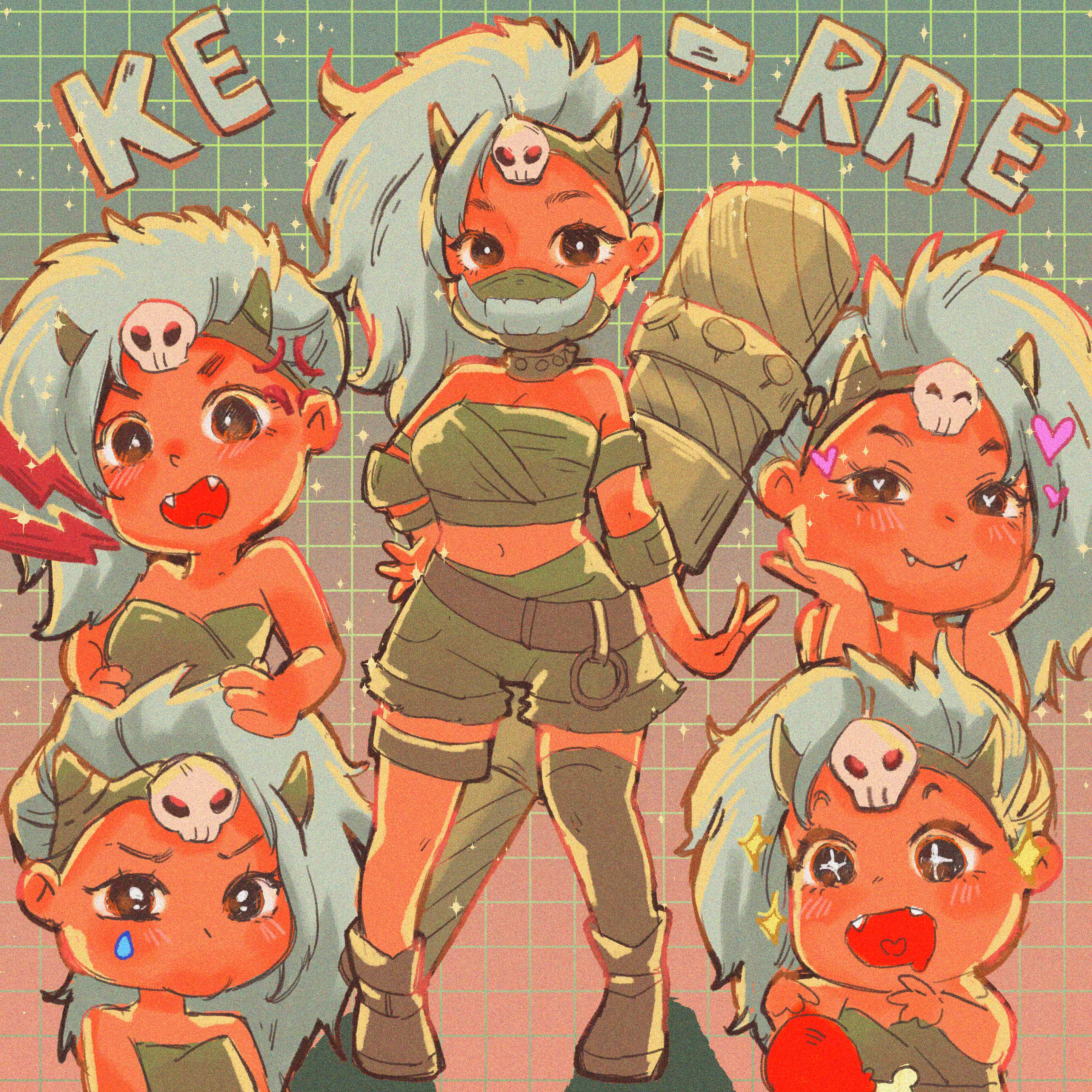 Ke - Rae Girls x Mazk Gang ( Chibi )