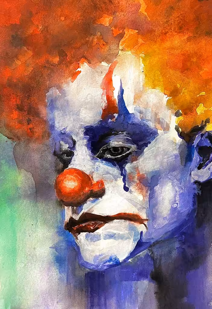 Sad clown