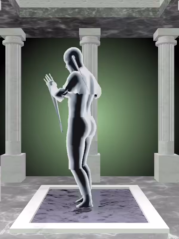 HeavenComputer: The Robotic Luminescent Chrome Woman #2943