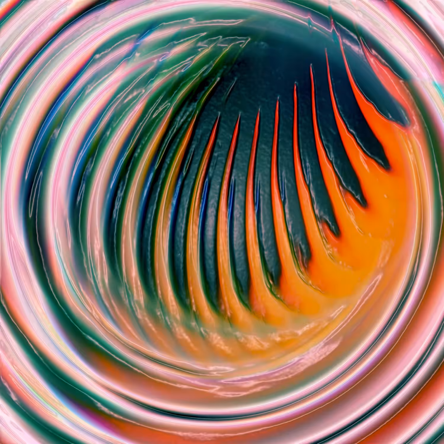 Huile sur plastique