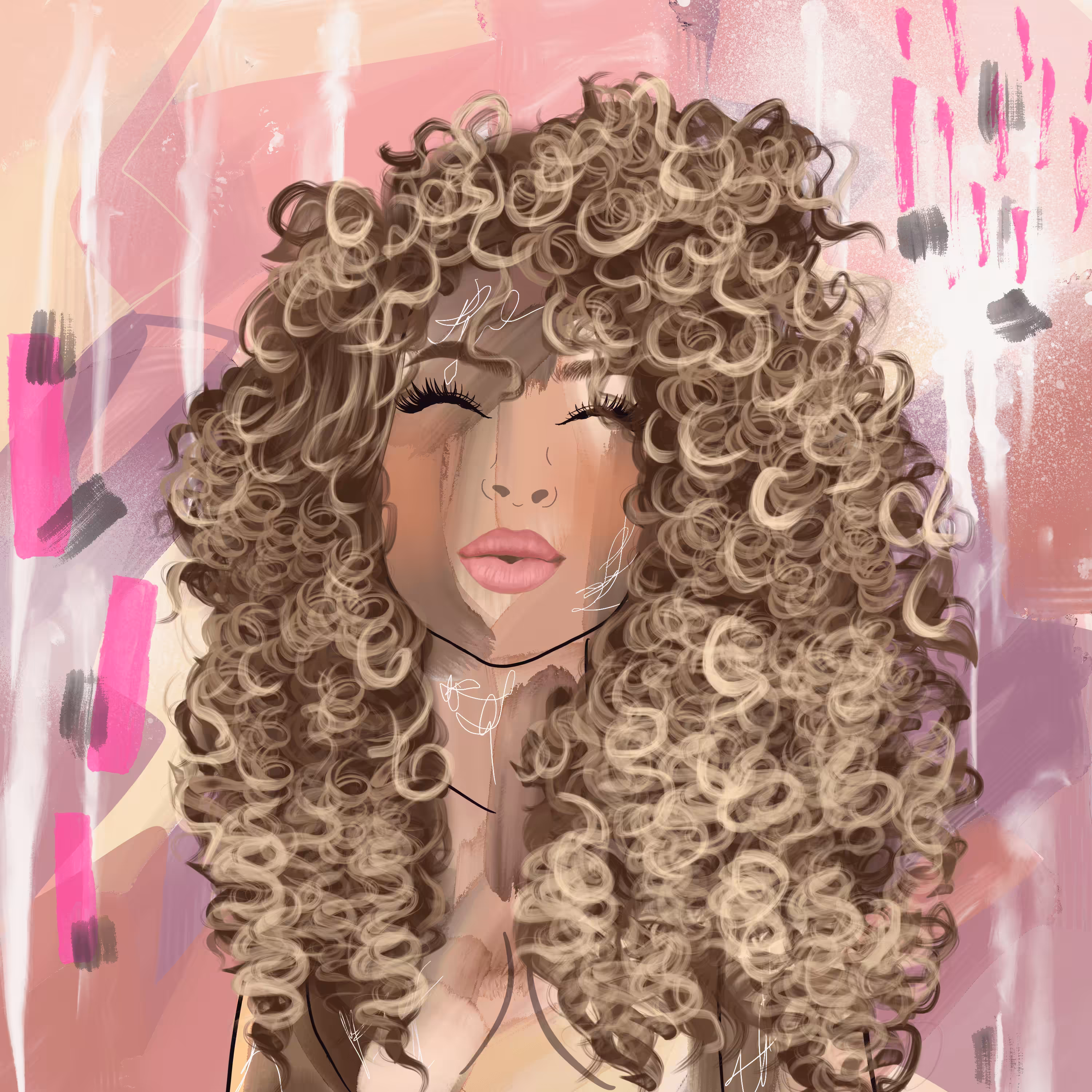Curly Goddess #034
