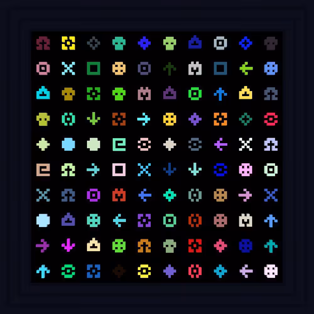 "Meditation in Motion"                            :: Procedural Symbols #349/1000