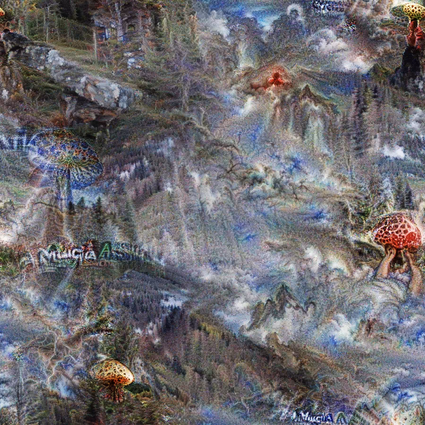 NEURAL AI GRAPHICS COMPOSITION 02 [MUSHROOMSPIRIT]