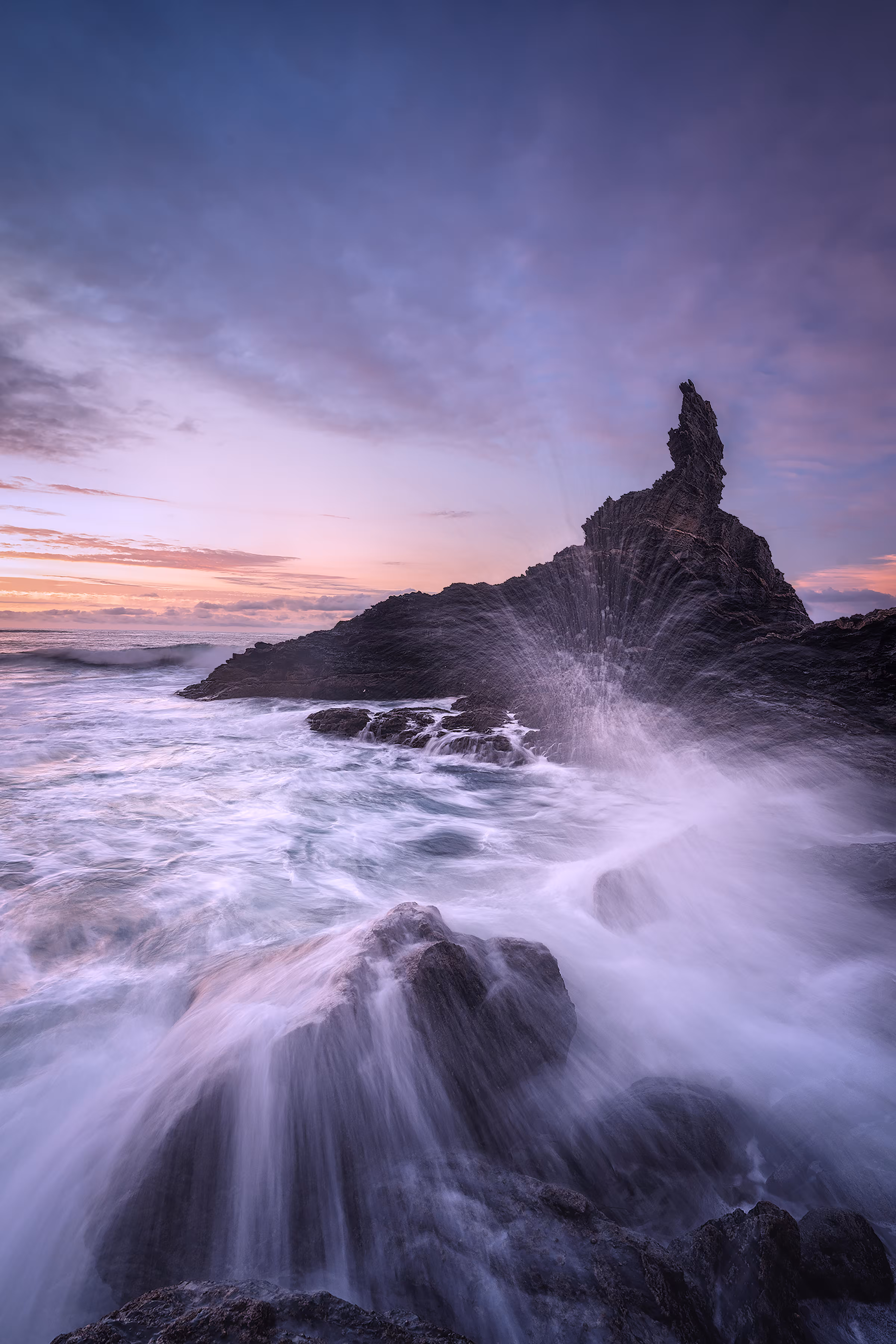 sunset at the peak