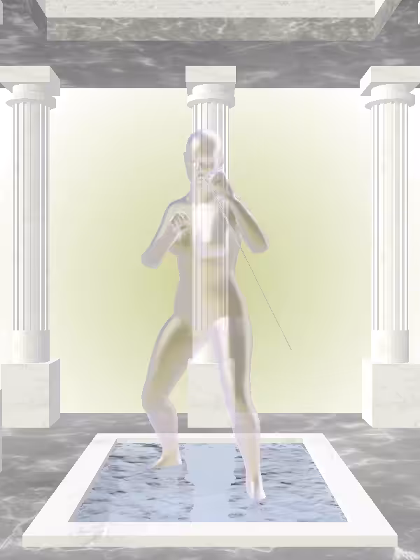 HeavenComputer: The Fading Punching Shimmery Violet Garden Woman #505