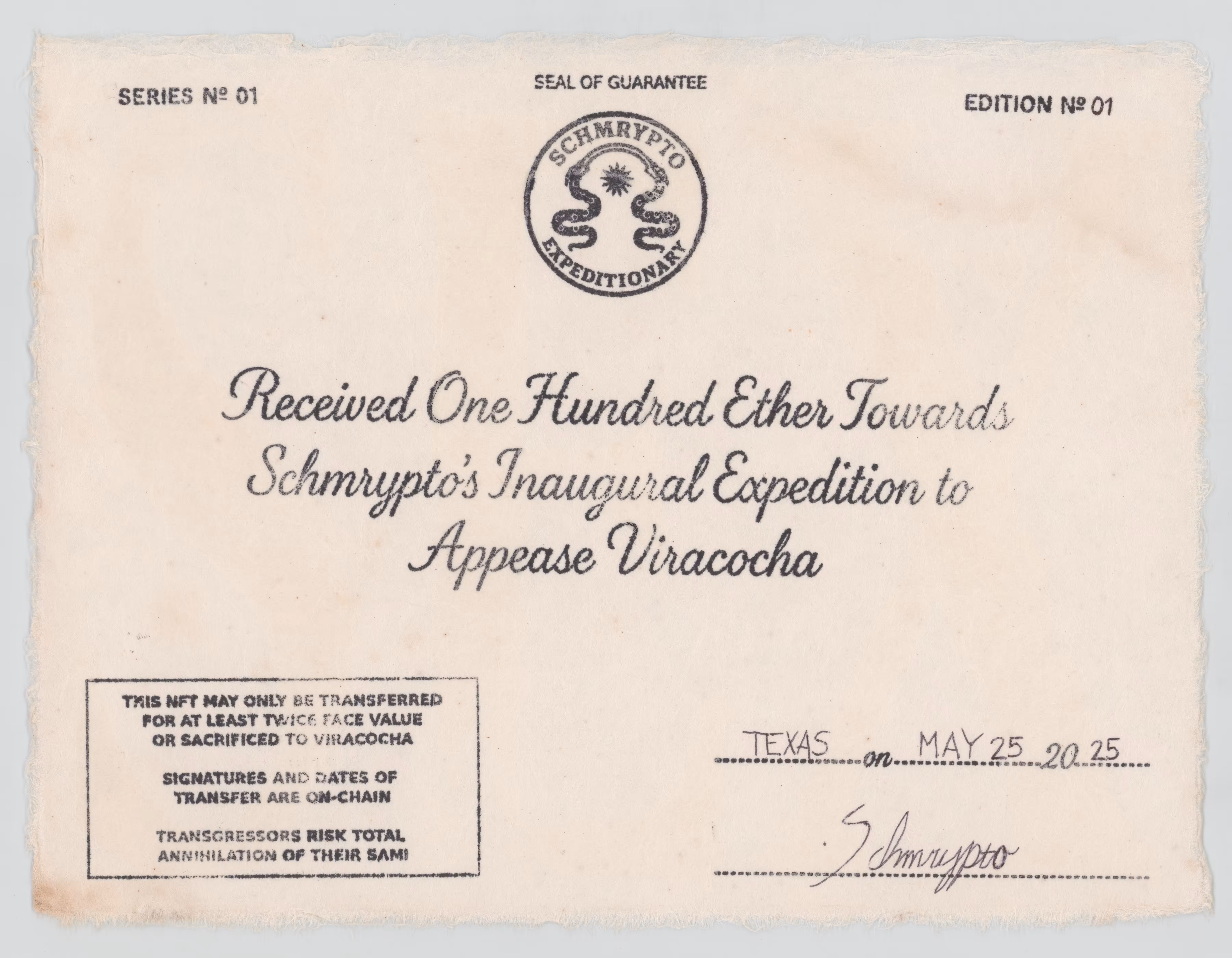 Schmrypto Expeditionary