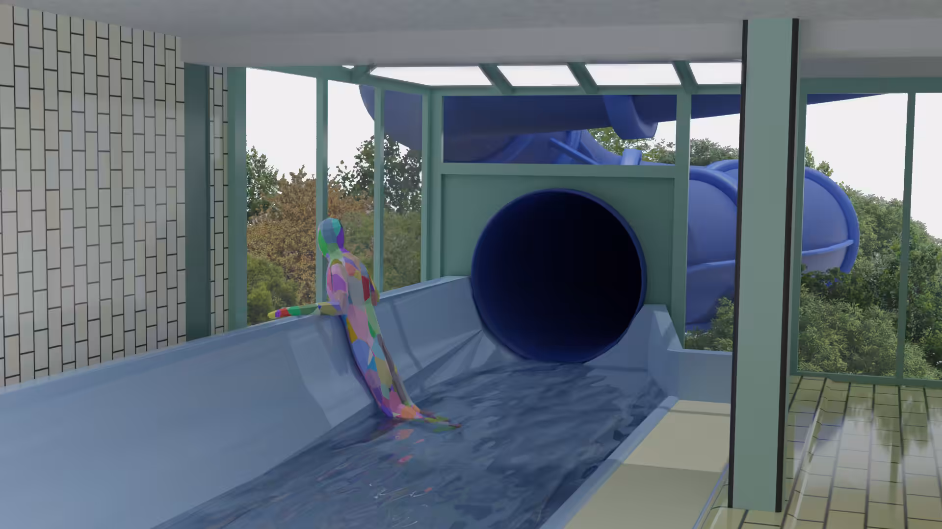 At the waterpark