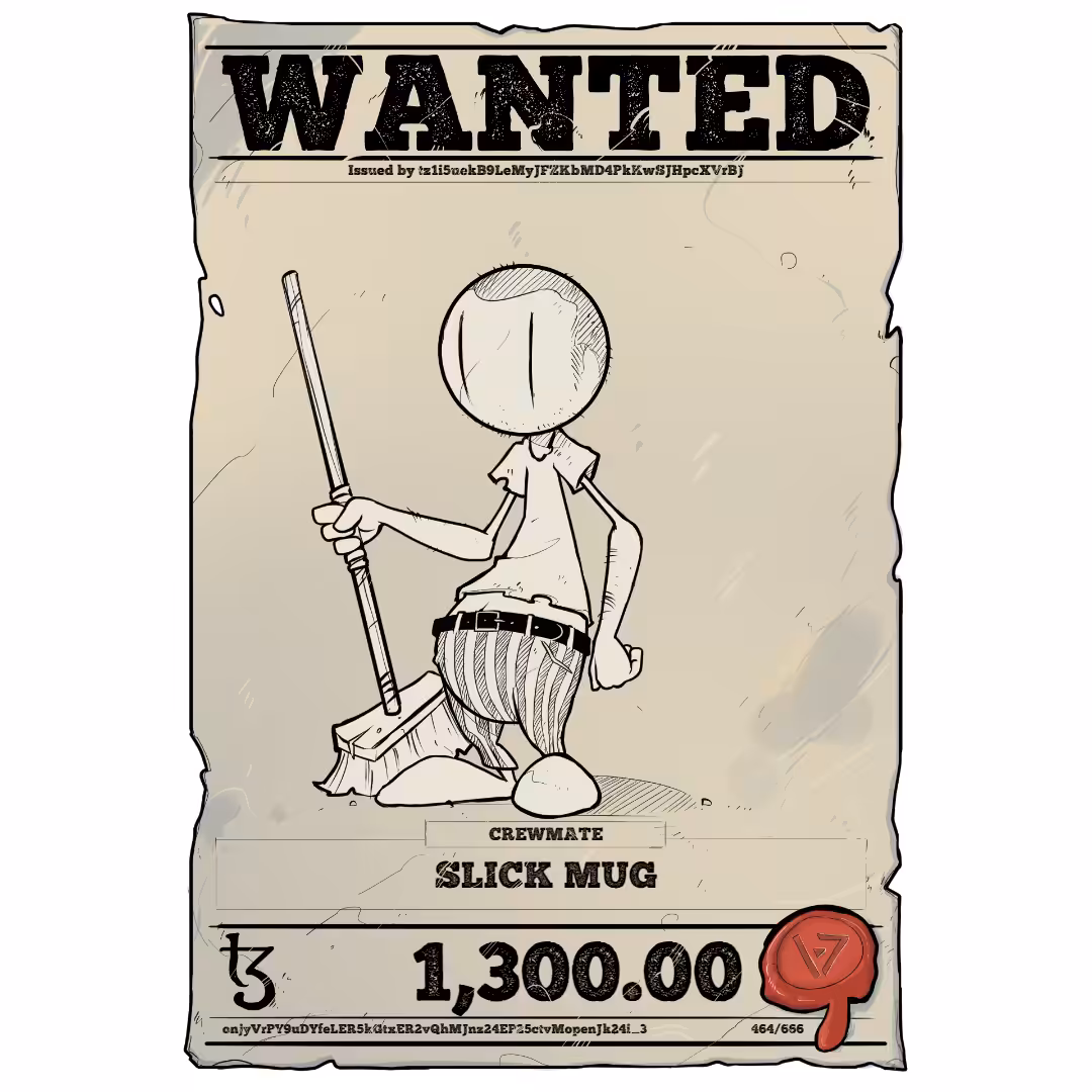 SLICK MUG | TEZOS PIRATE 464/666