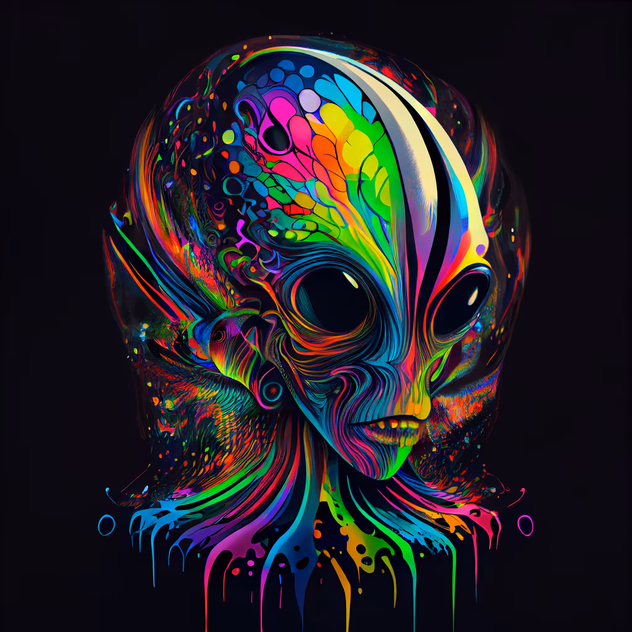 Psychedelic alien