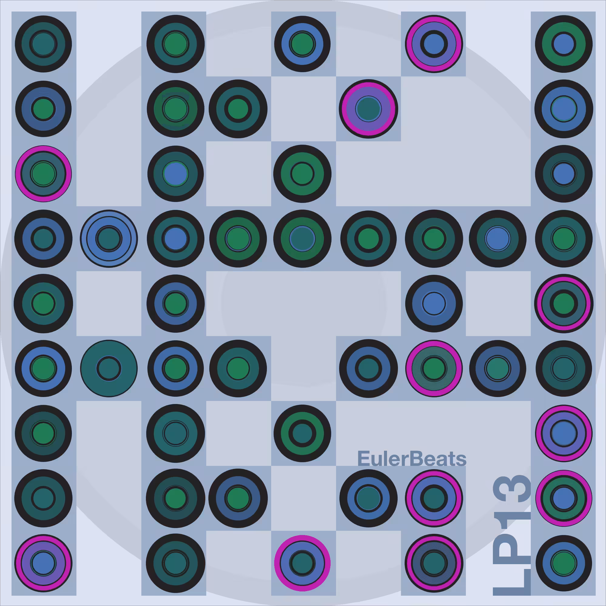 Eulerbeats LP13 Generative Cover Art: #22