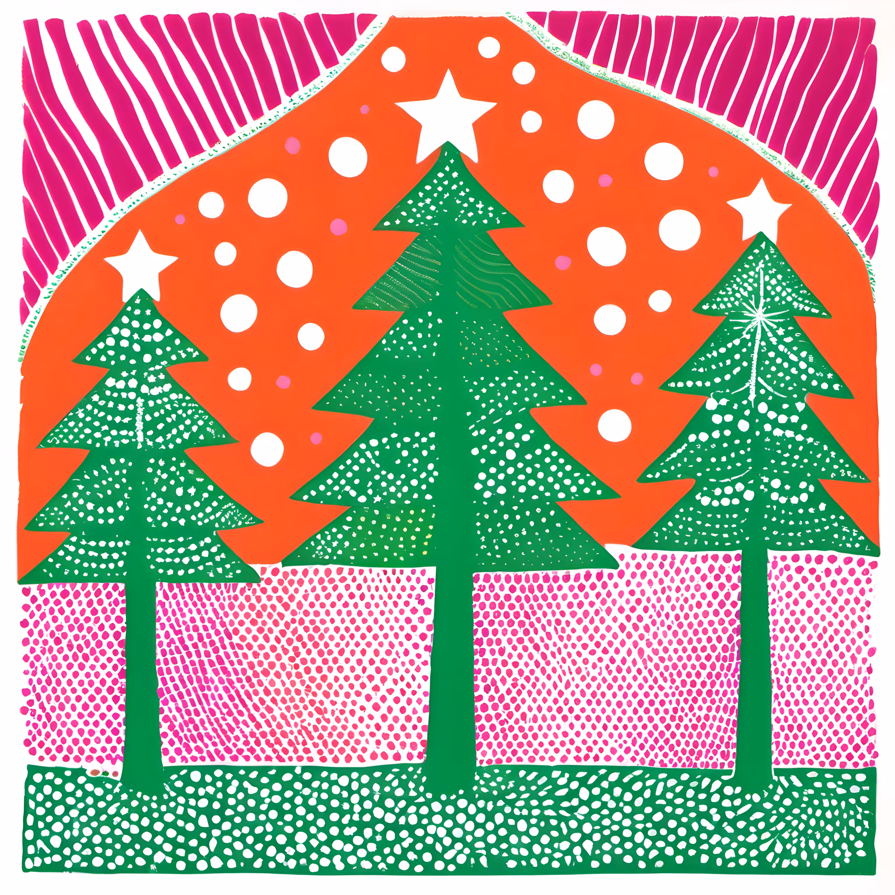 Riso Festive Trees #22
