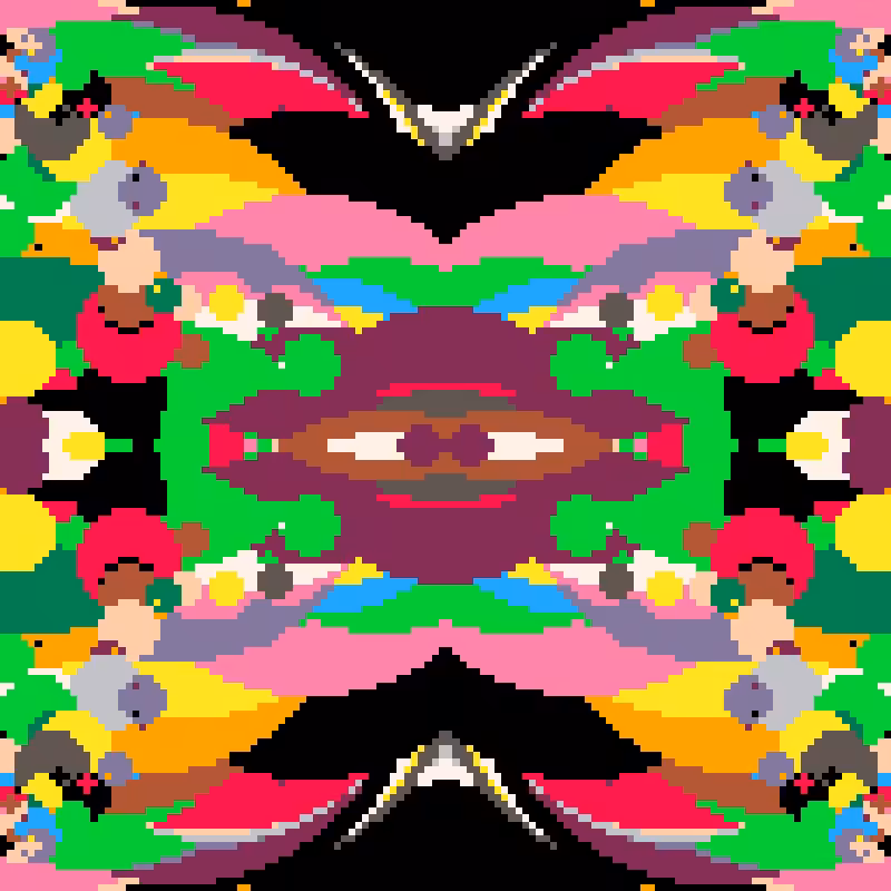 Rapid Psychedelic Inkblot Test Generator #84