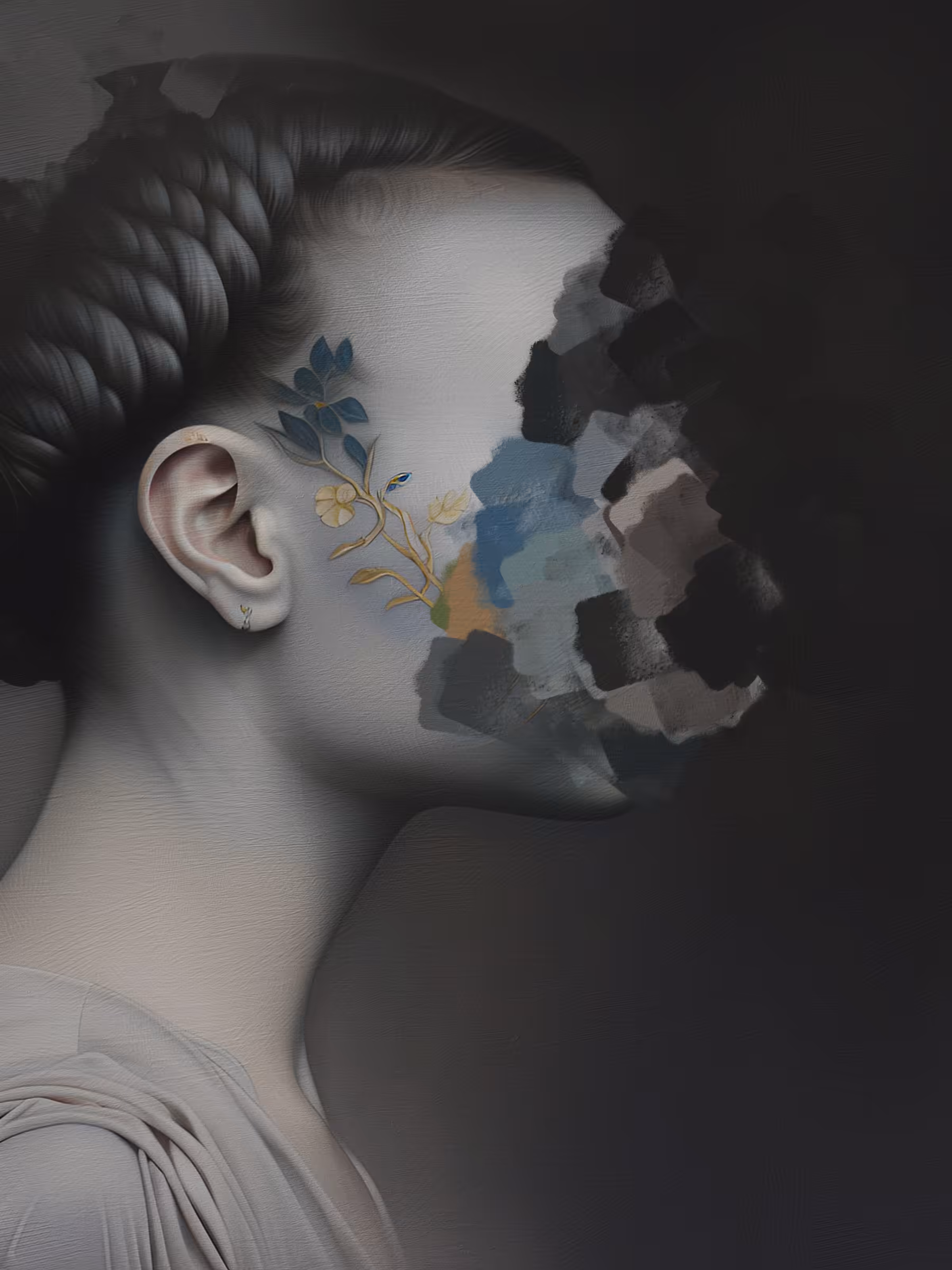 A mirror, now in shards