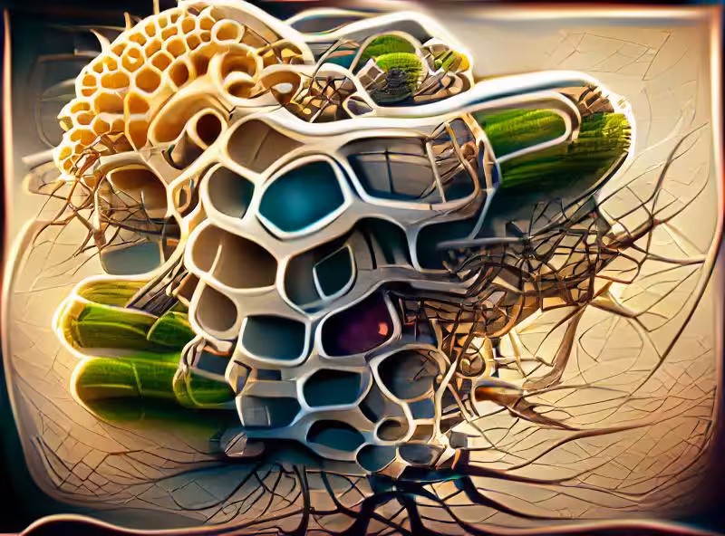 Abraham's First Works: emergent biological architecture