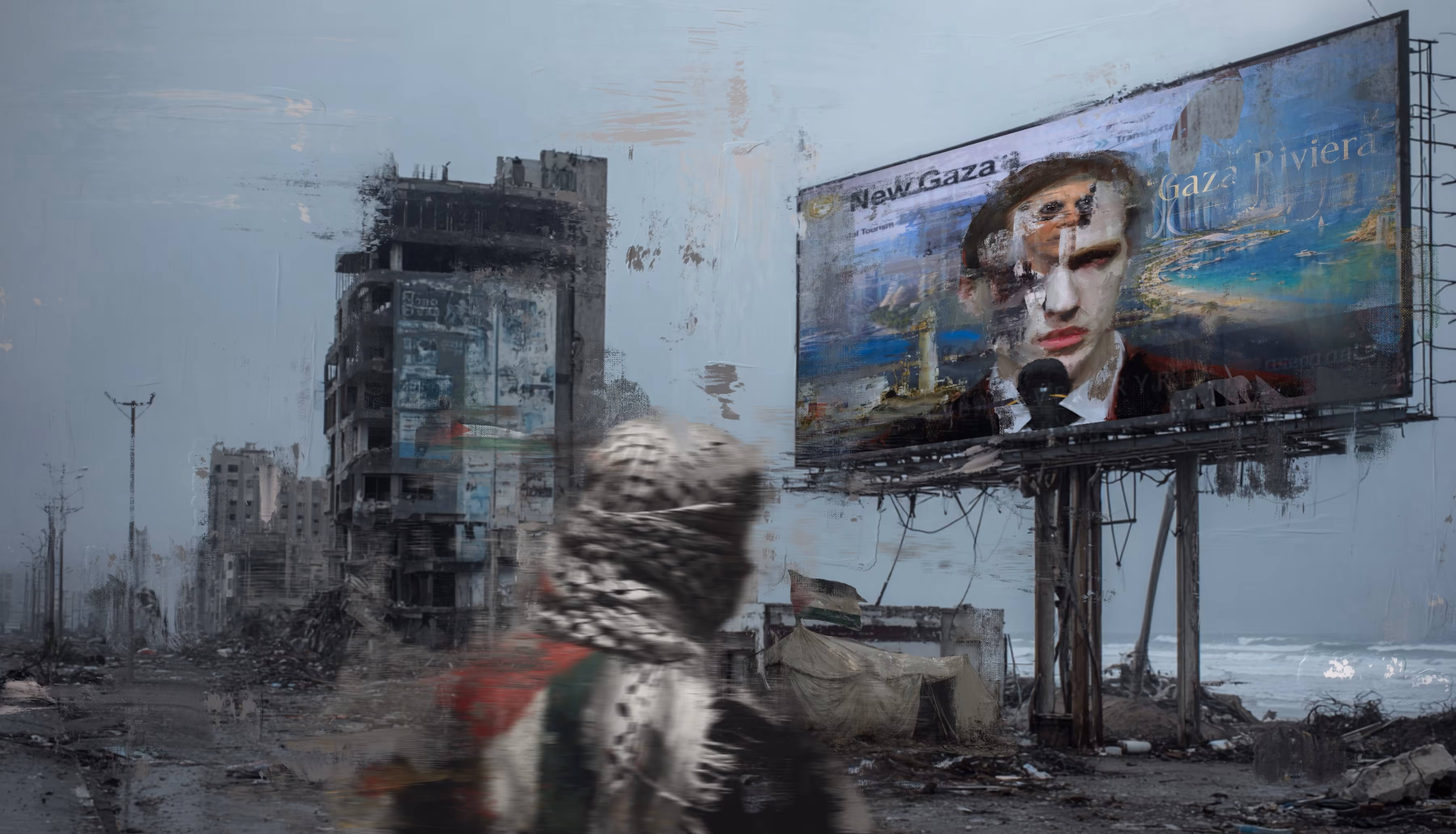 Post Painting 2026: Billboard Board of Peace