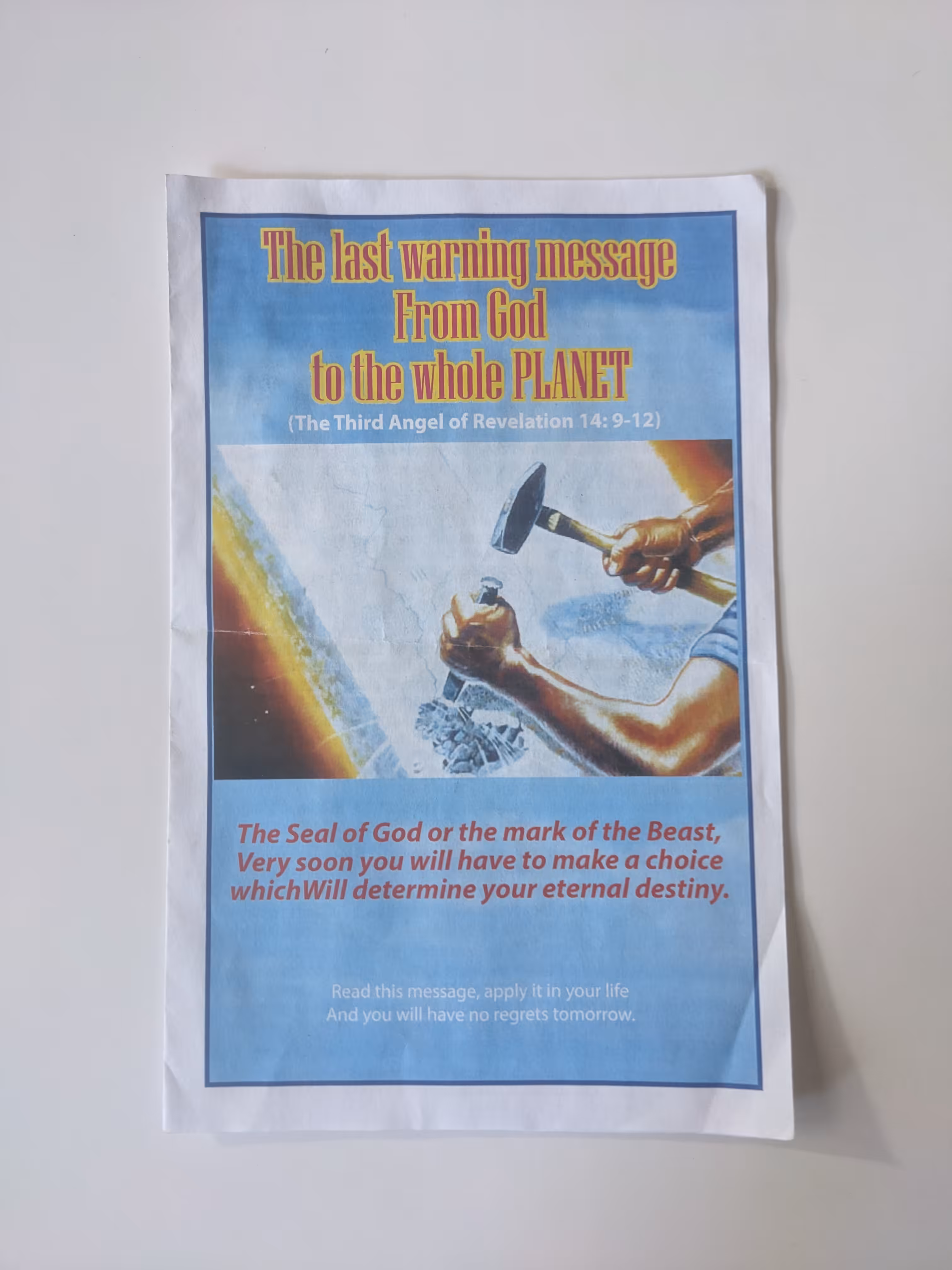The last warning message From God to the whole PLANET