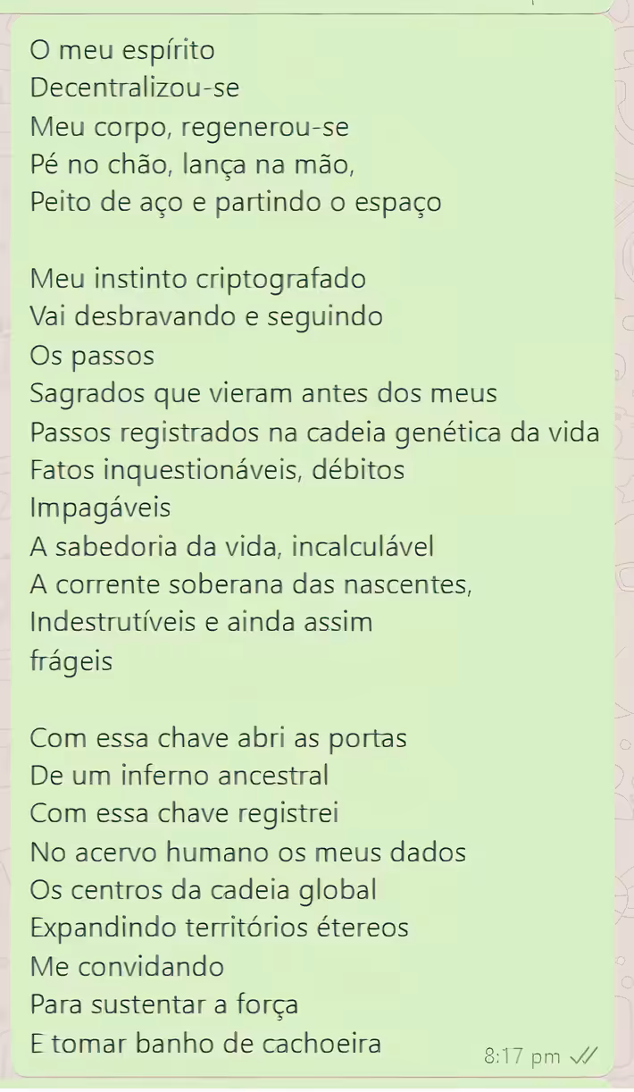 Despírito; blockchain do Karma