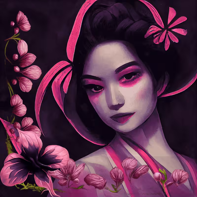 Geisha in Magenta #1