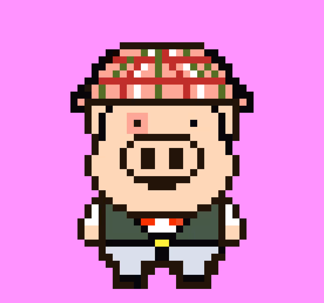 Mr Ham Pig ready to go out #25