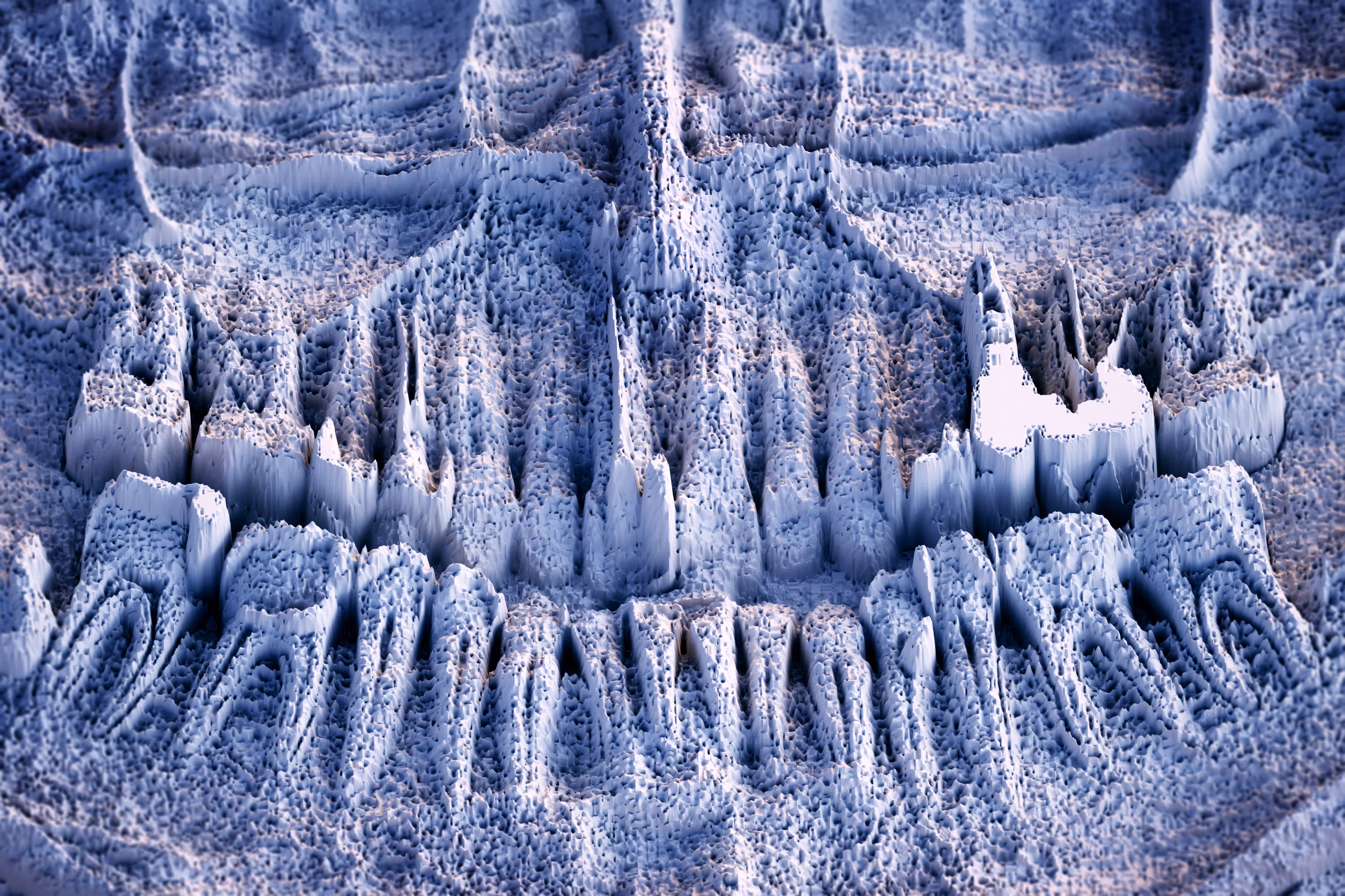 Imaginary landscape #2: Artist's teeth