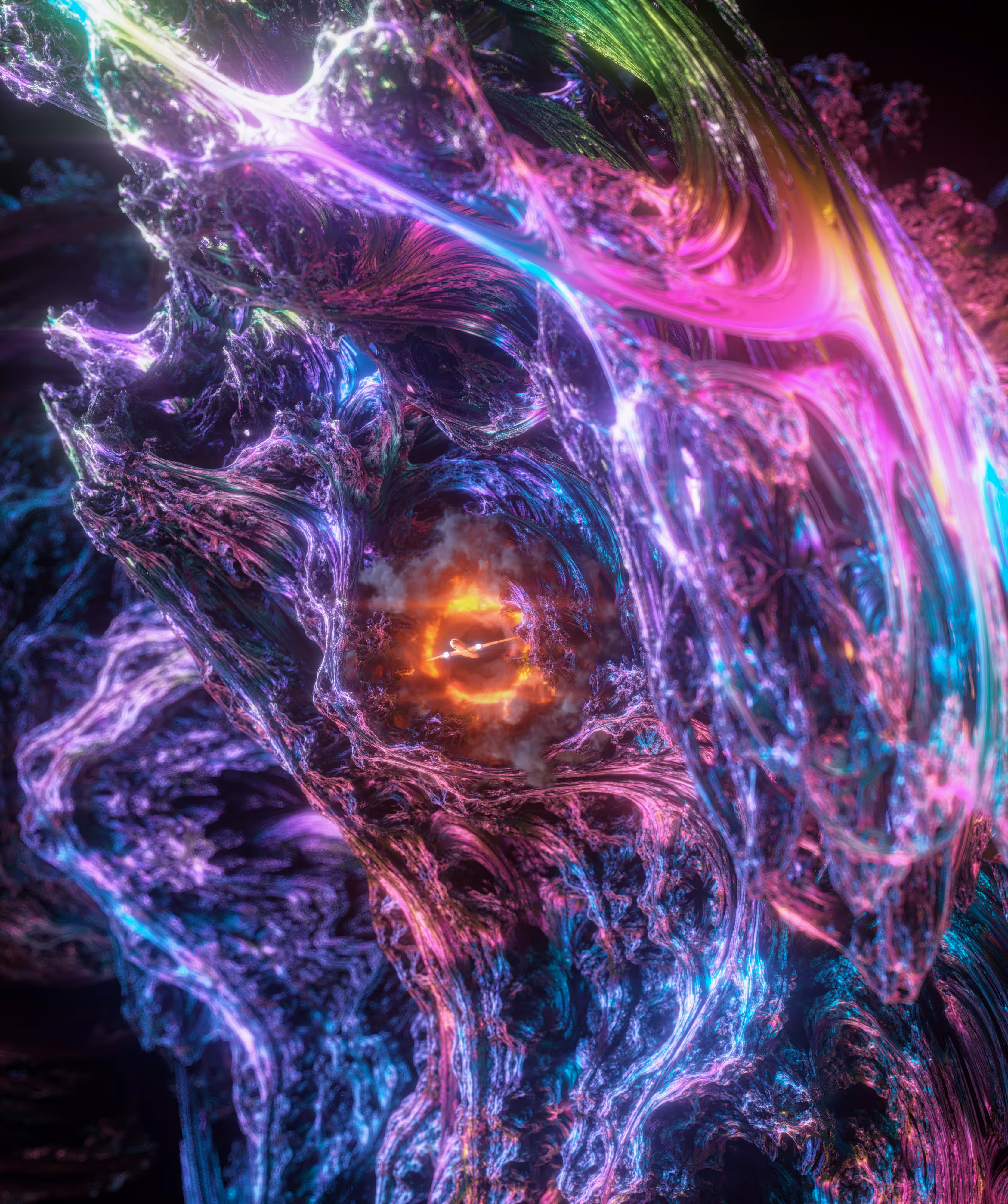 Crash of the planet Titan