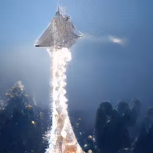 Digital Art Collective Piece #200 (The Stingray Rocket)