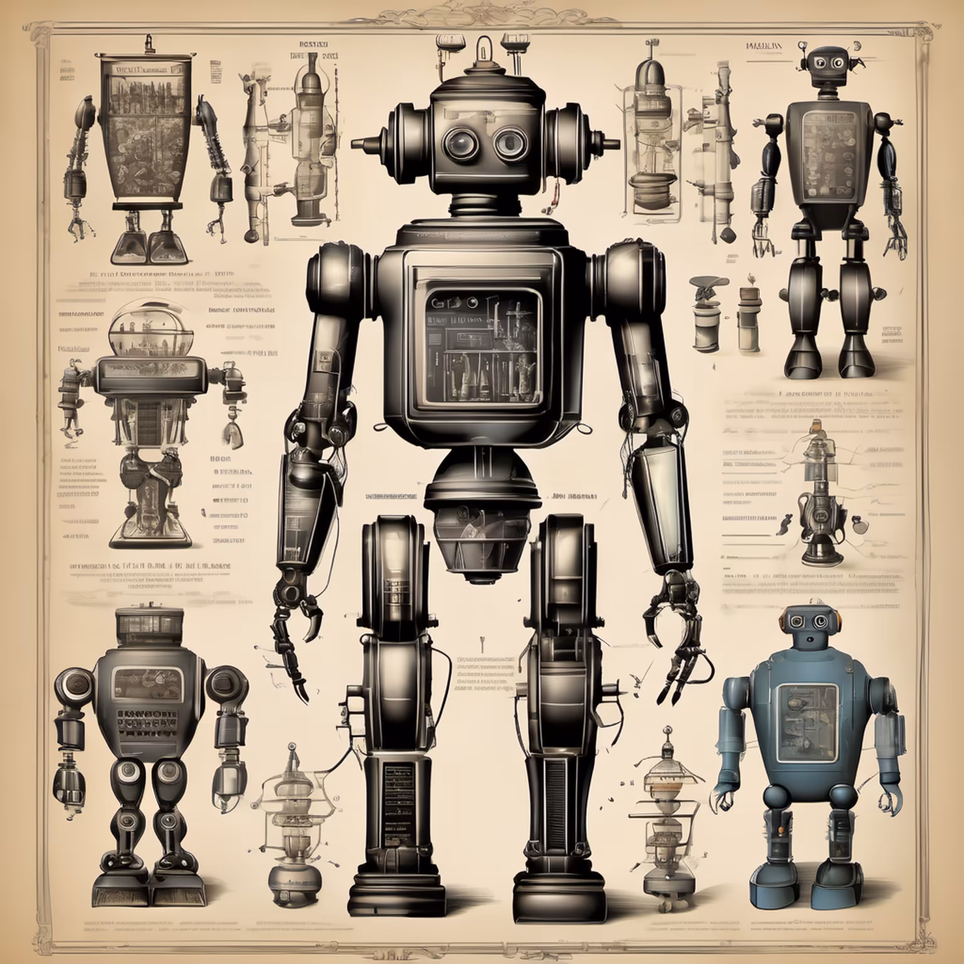 STUDIES ON ROBOTS - 19TH CENTURY #23