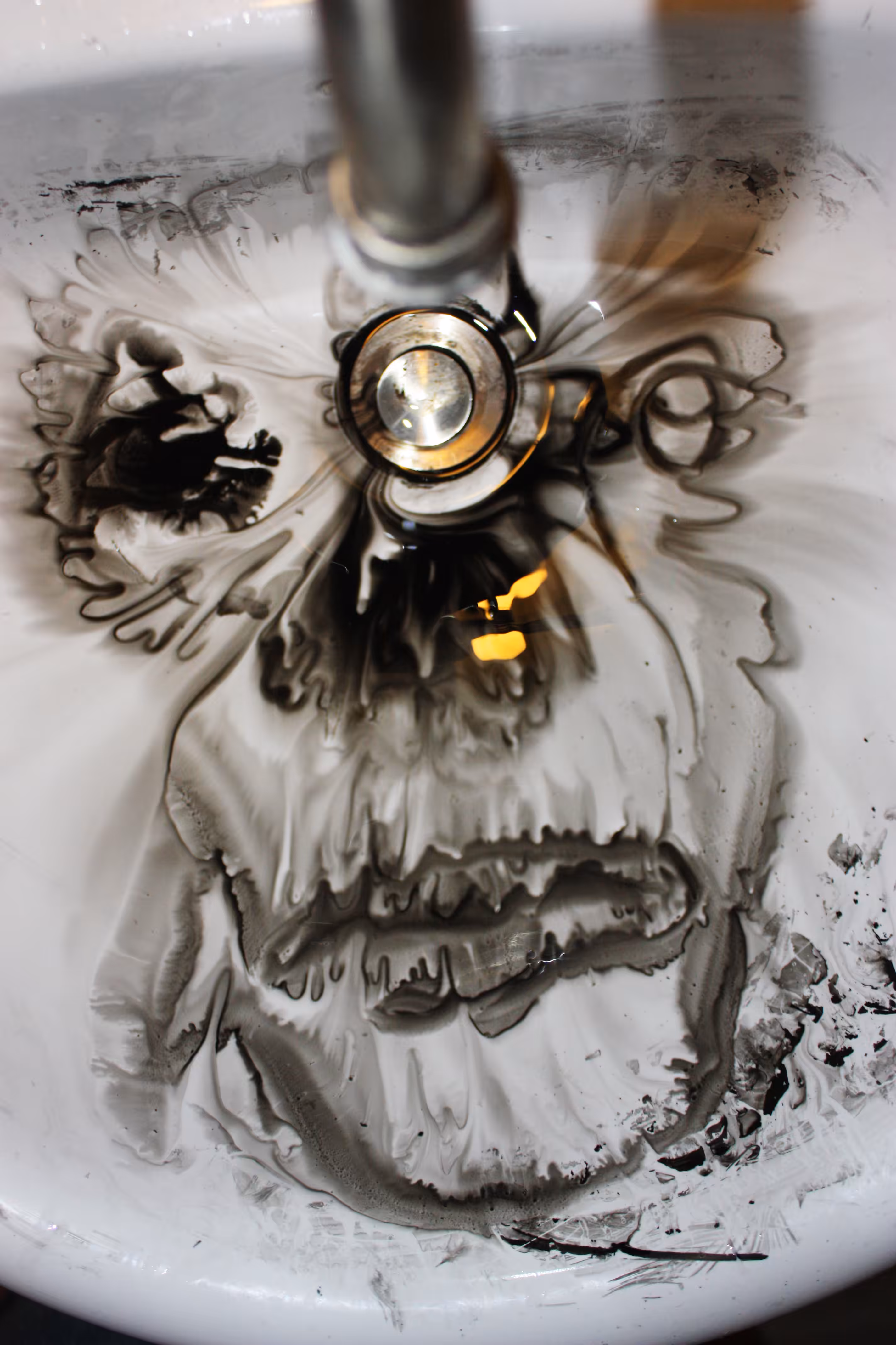 Ink in a sink