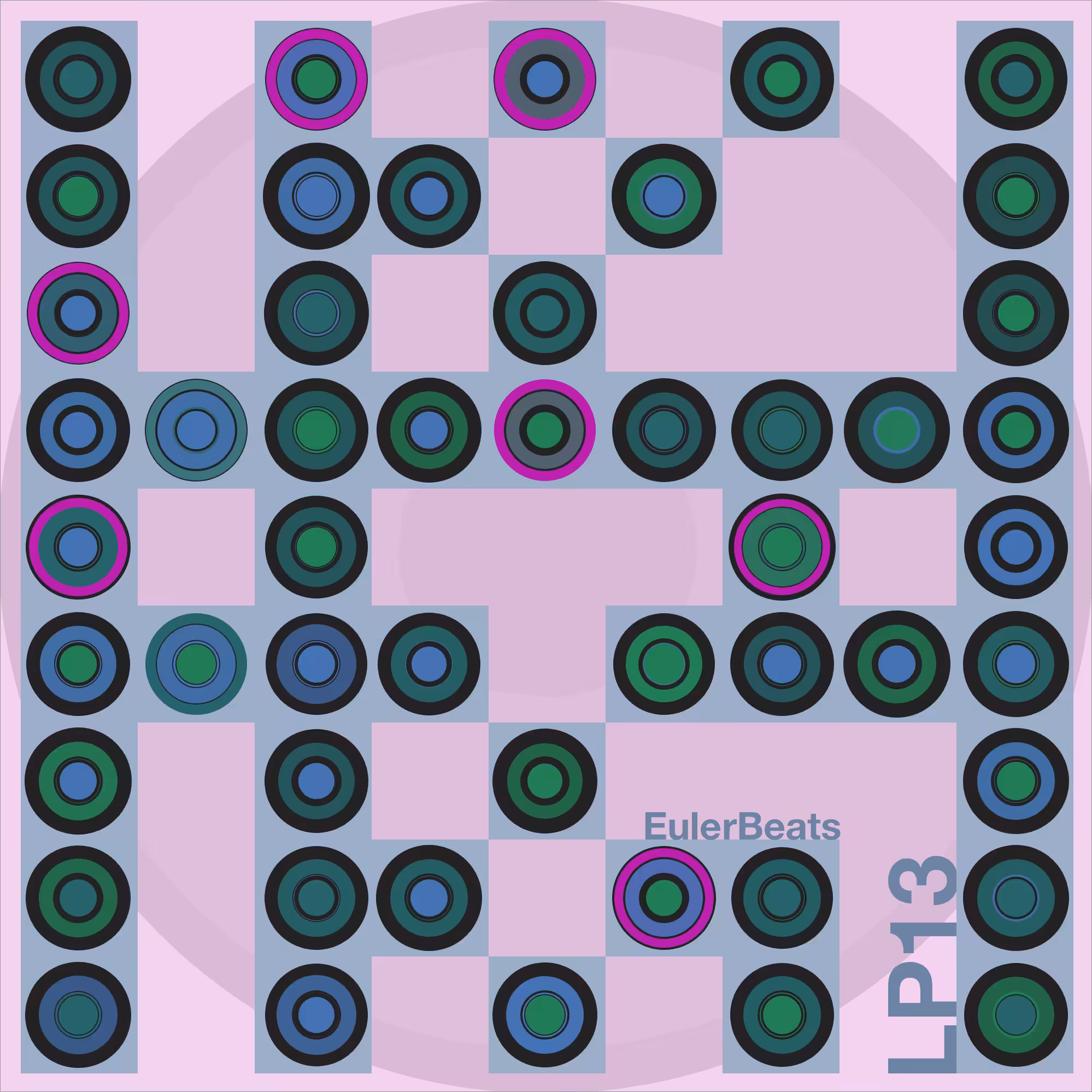 Eulerbeats LP13 Generative Cover Art: #33