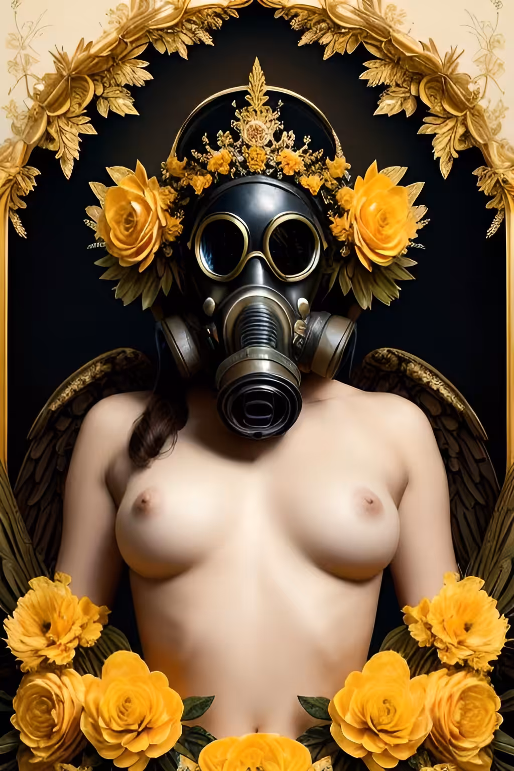 Girl and toxic planet 