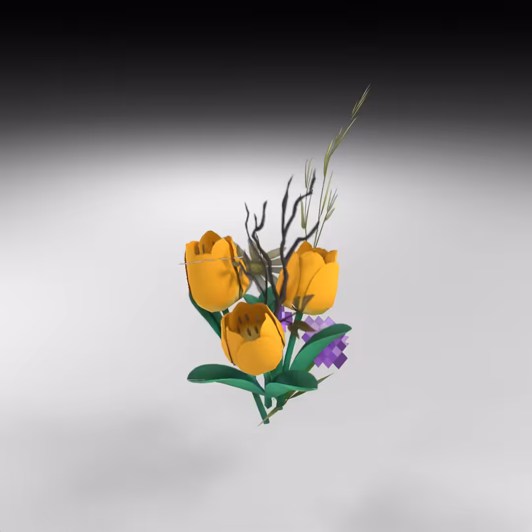 Hand-hacked Bouquet 52