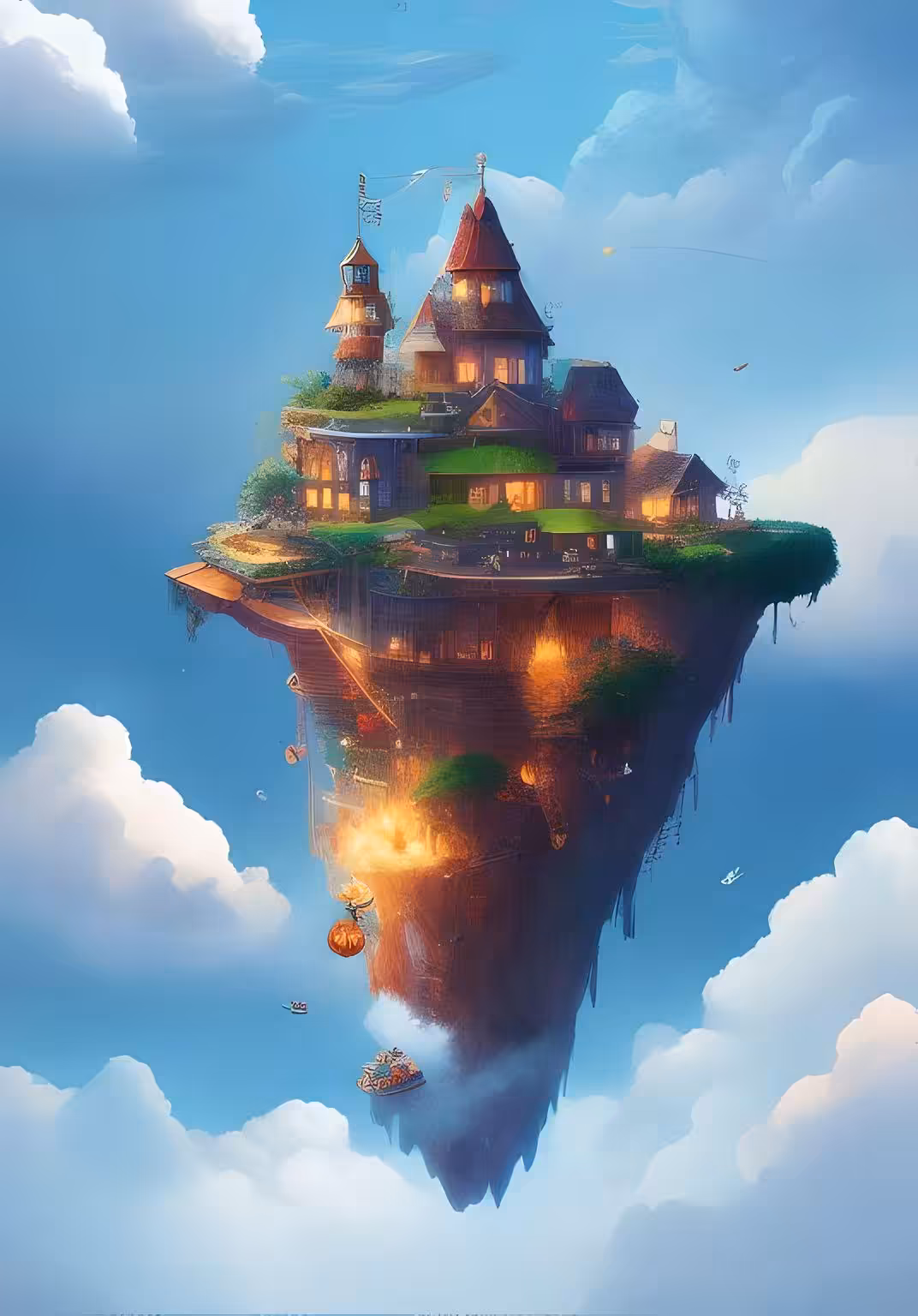 AI-Illustrations: Hanging Island-4
