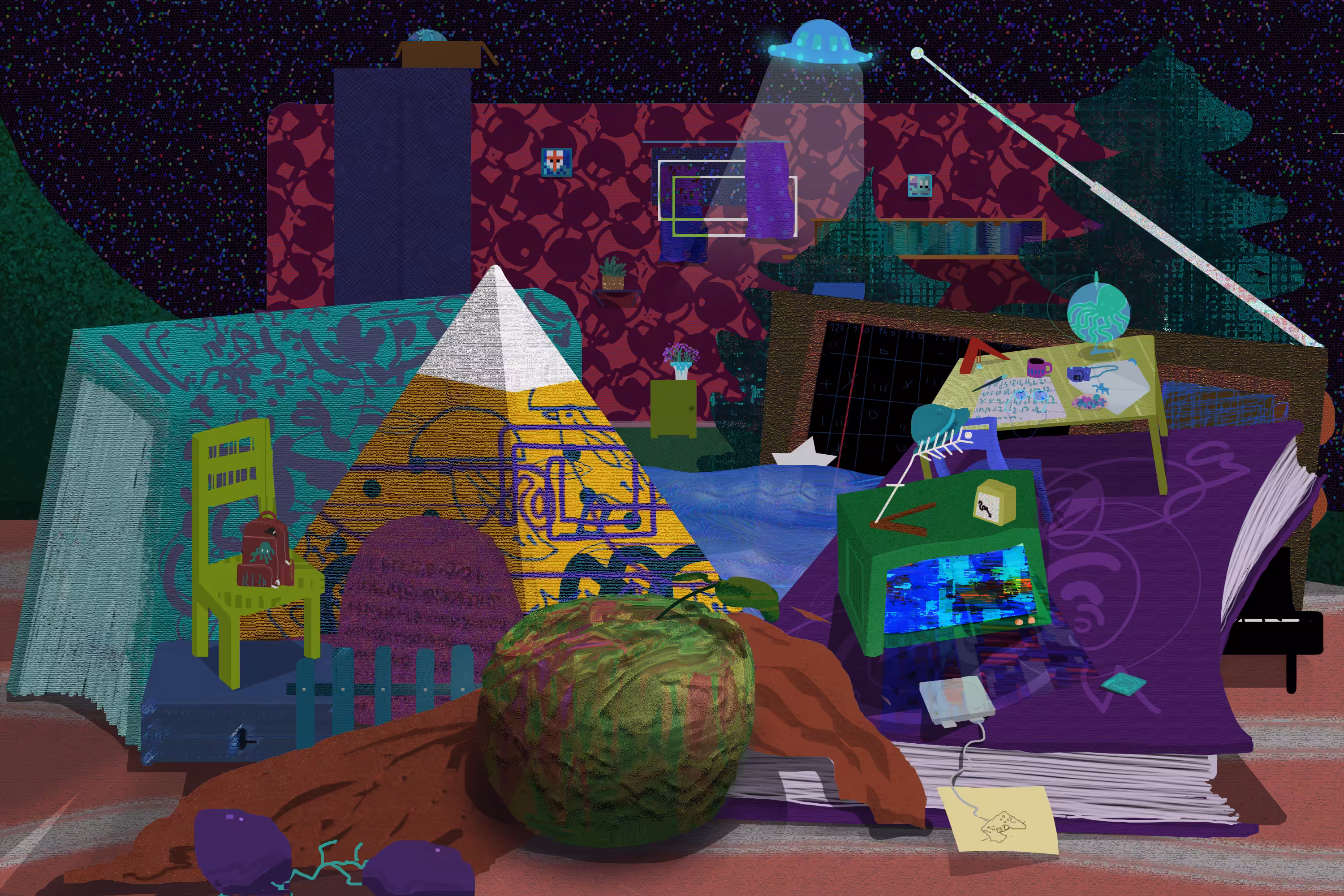 Still-life with wall