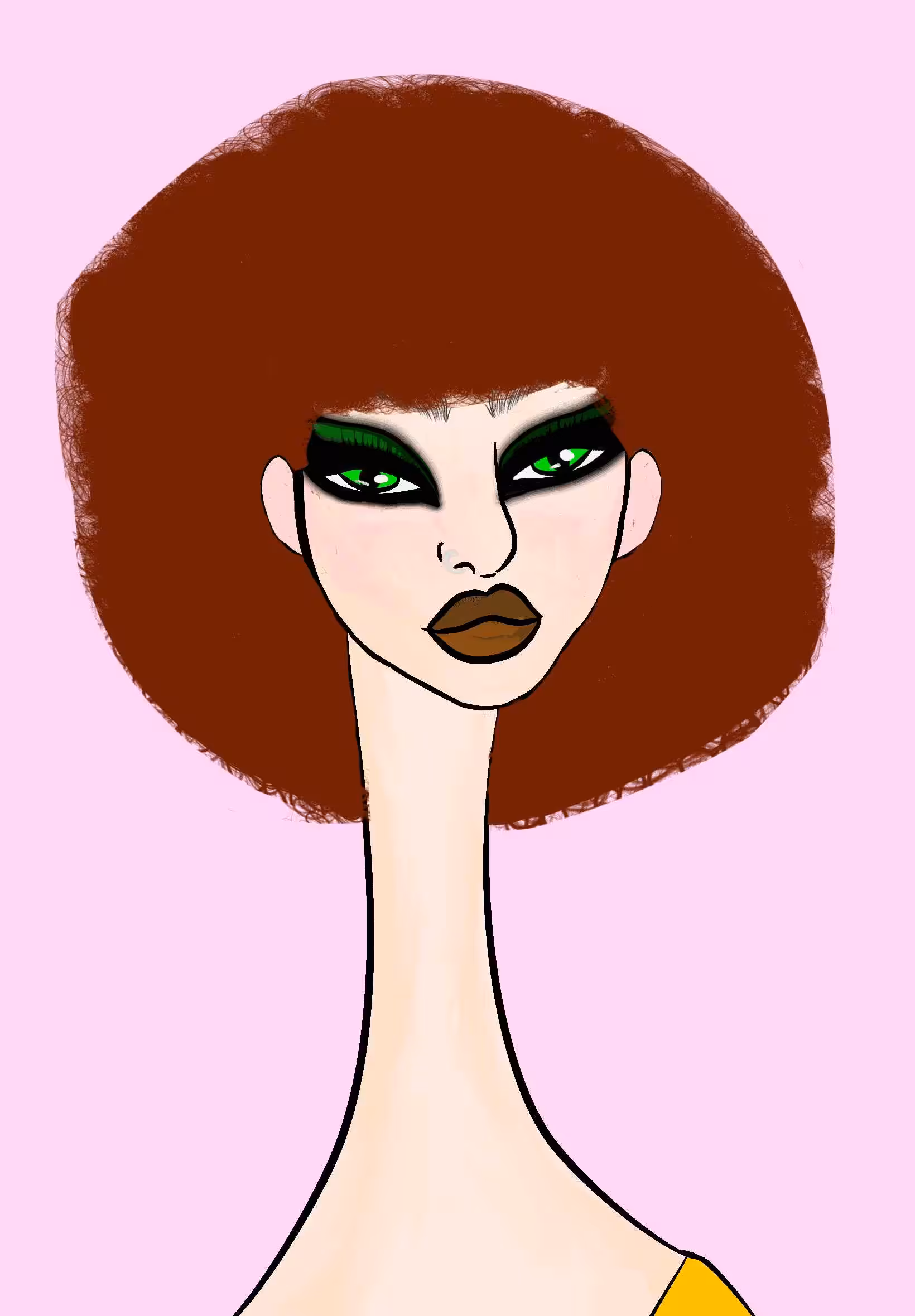 Long Neckie Lady #636