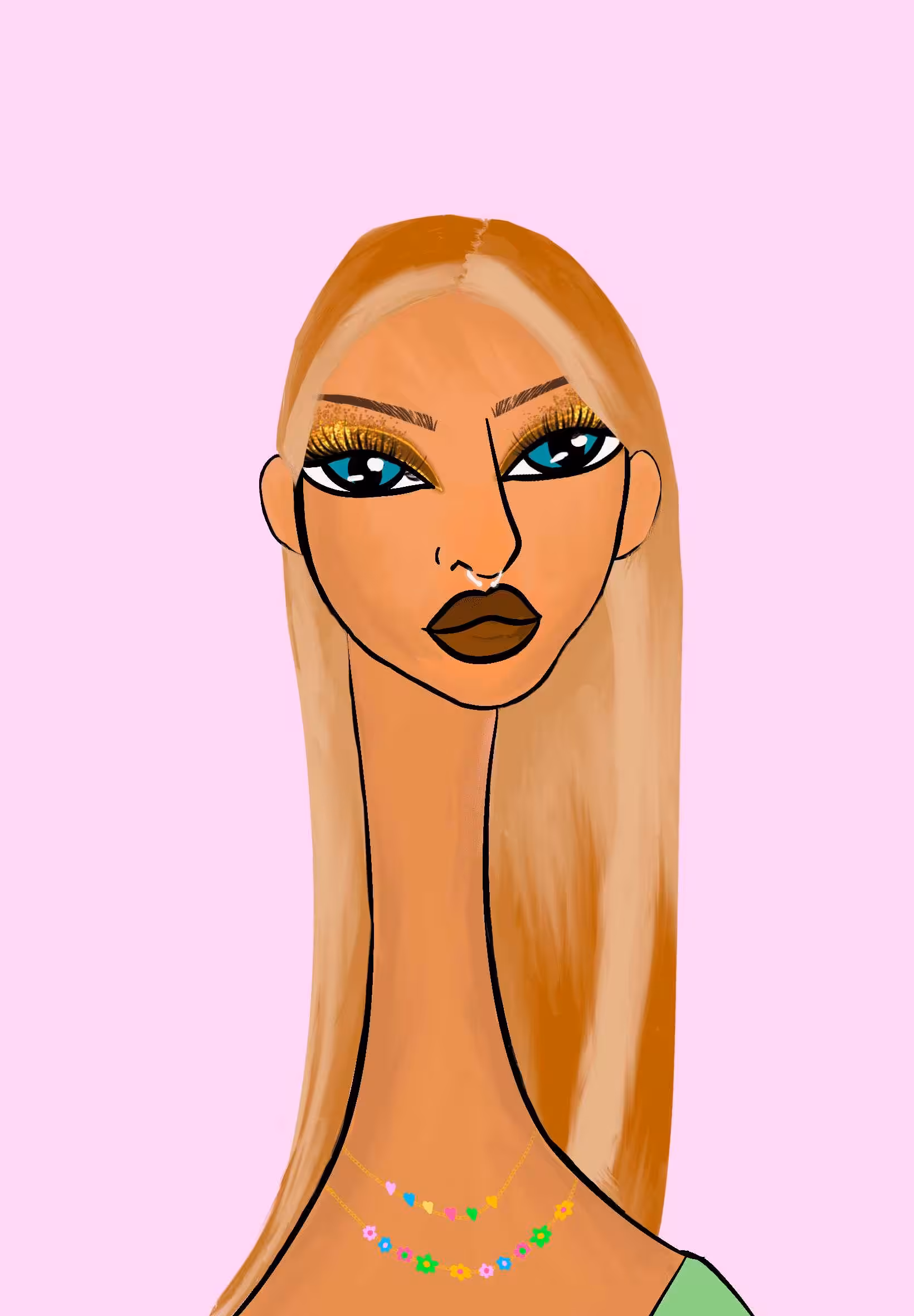 Long Neckie Lady #1531