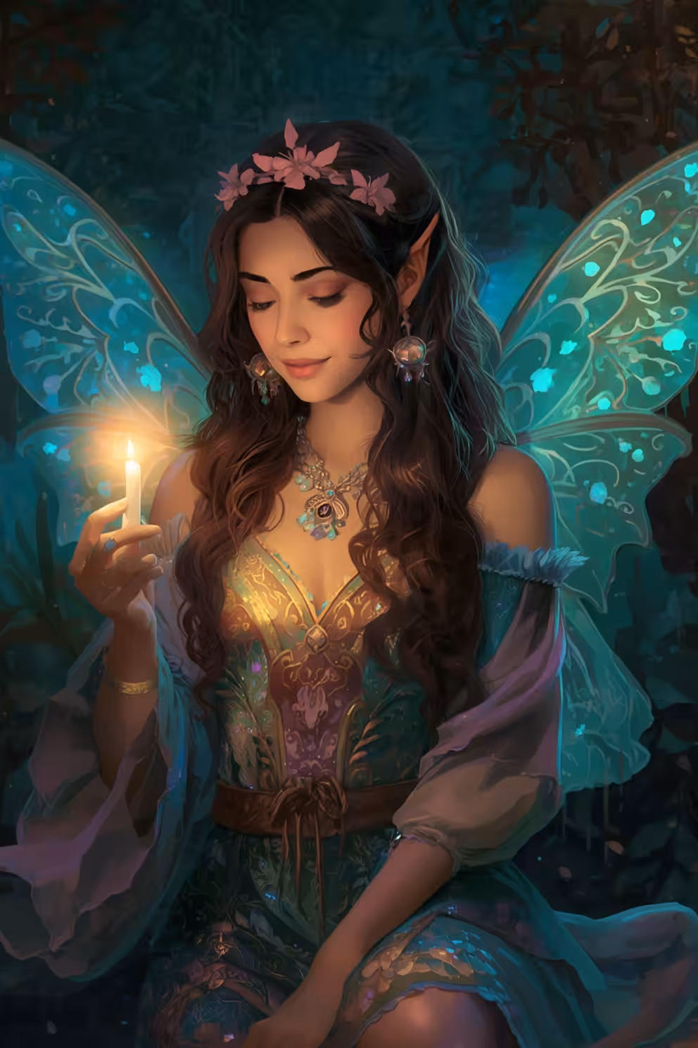 Butterfly woman