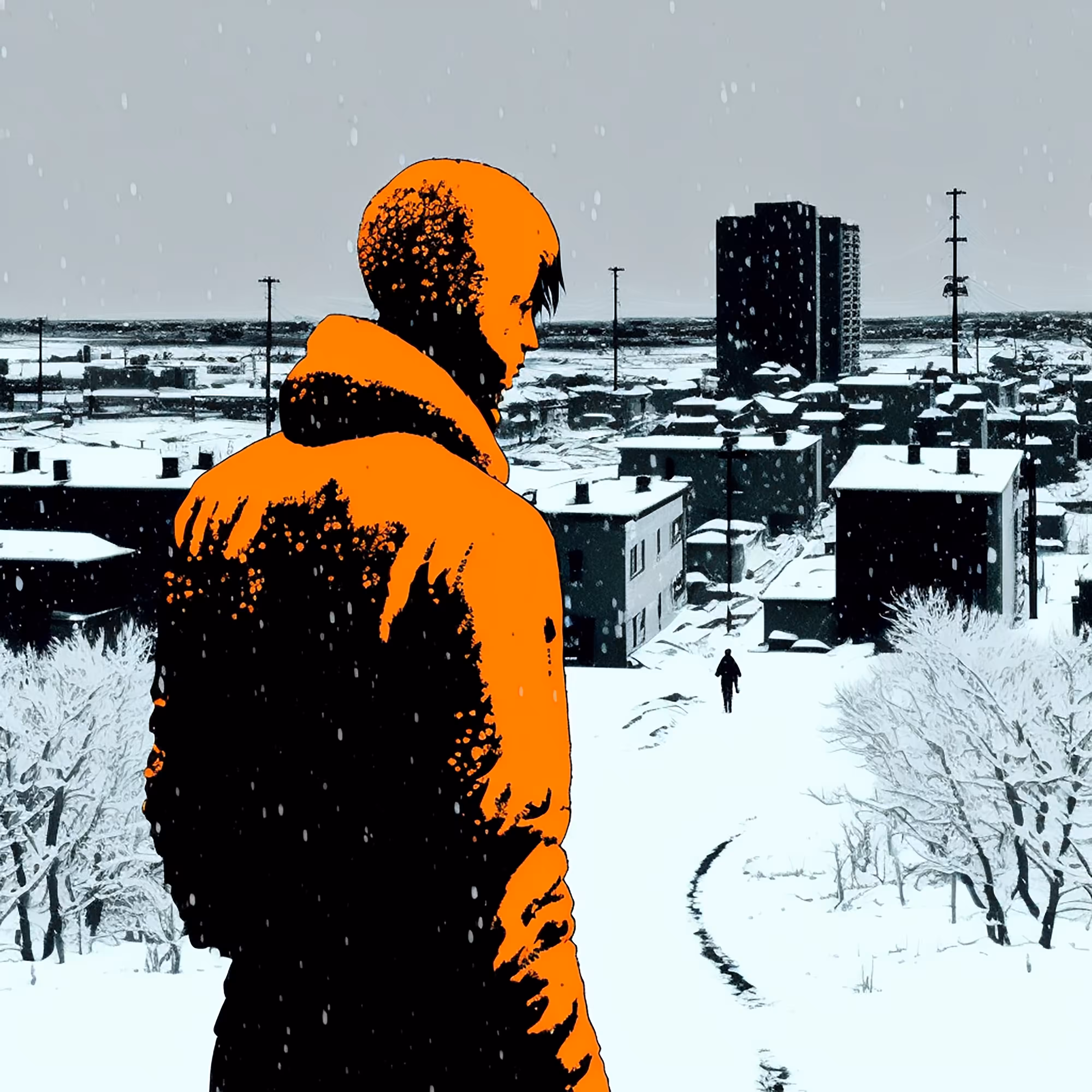 Mudprints in the Snow