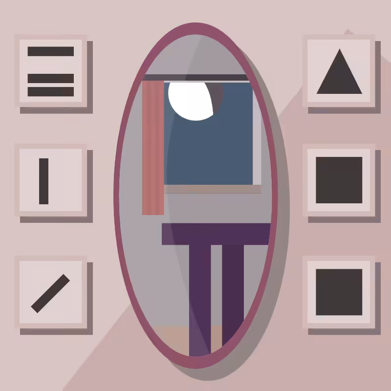 A moon in\and the mirror. #59