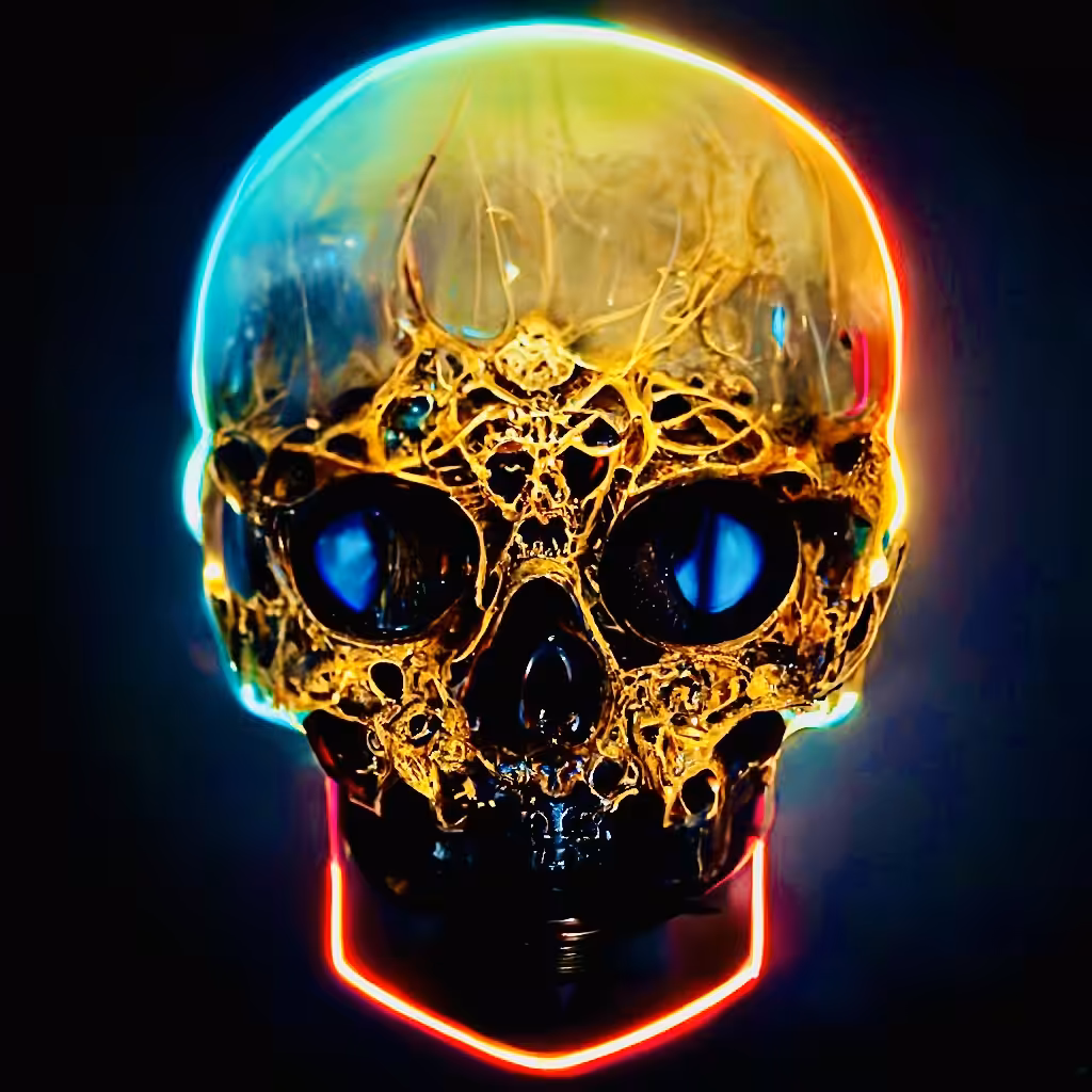 The Cyberverse: Cyber Skull Art 4