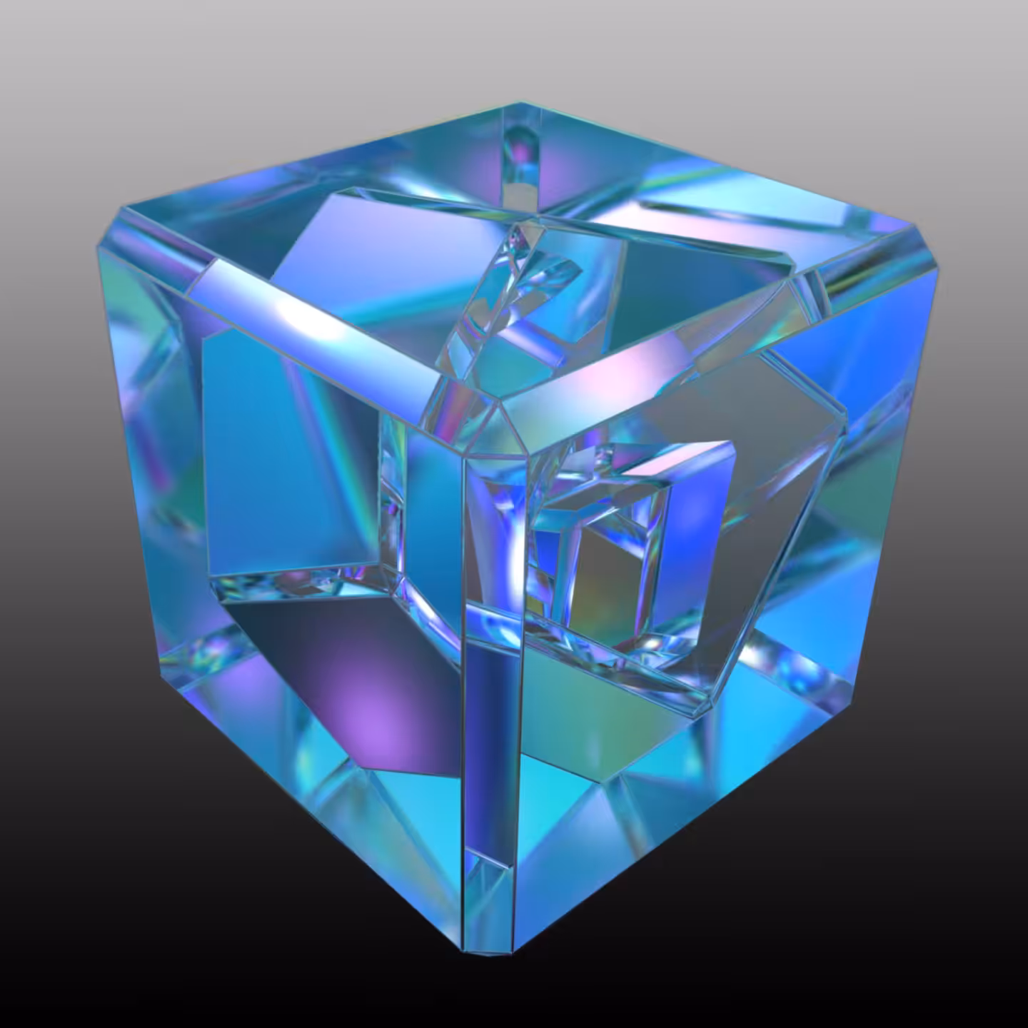 cubic centimeter of chance [ blue ] 