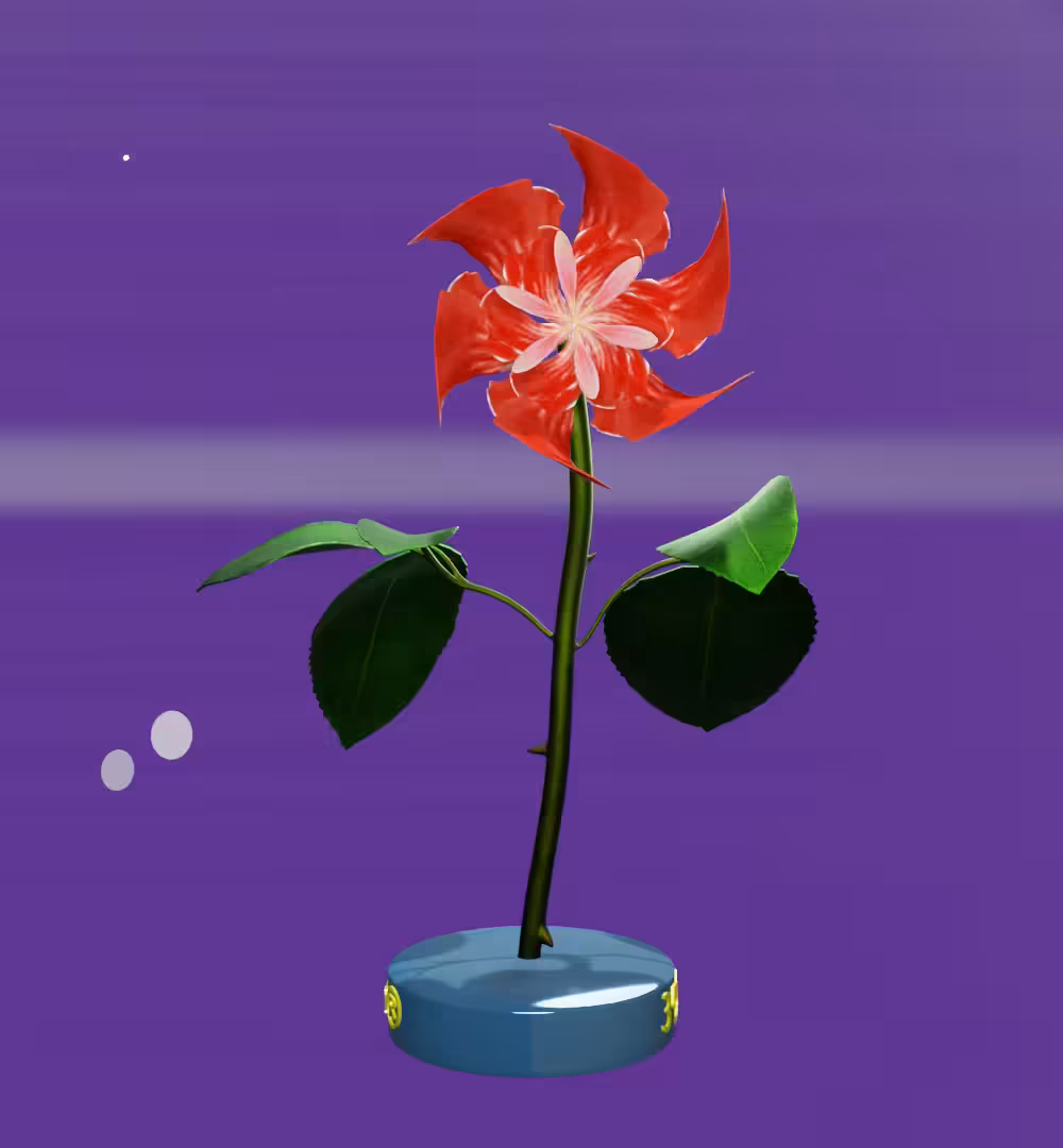 3D pinwheel #29 rotating blooming flower