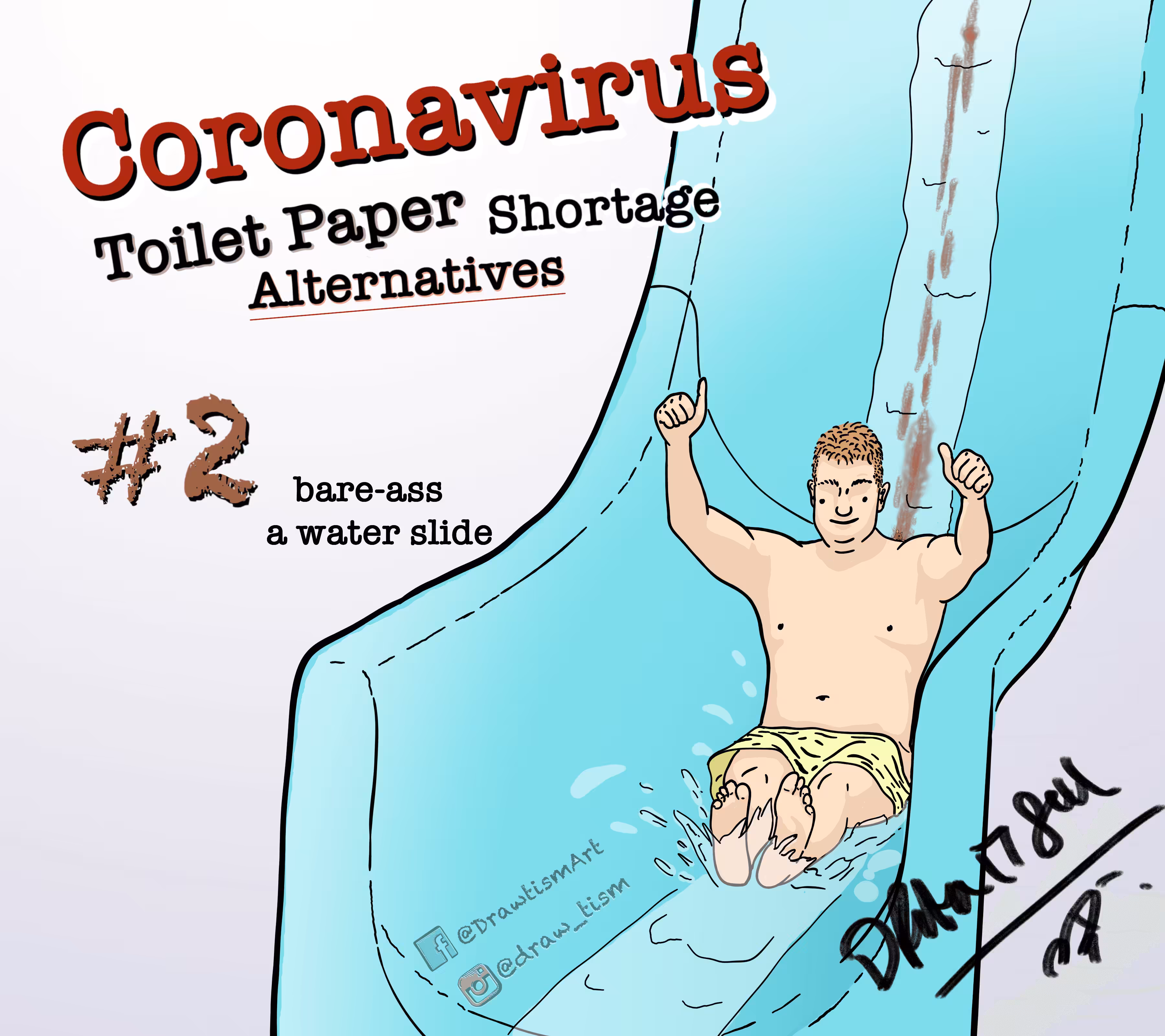 #2 Bare-ass a water slide