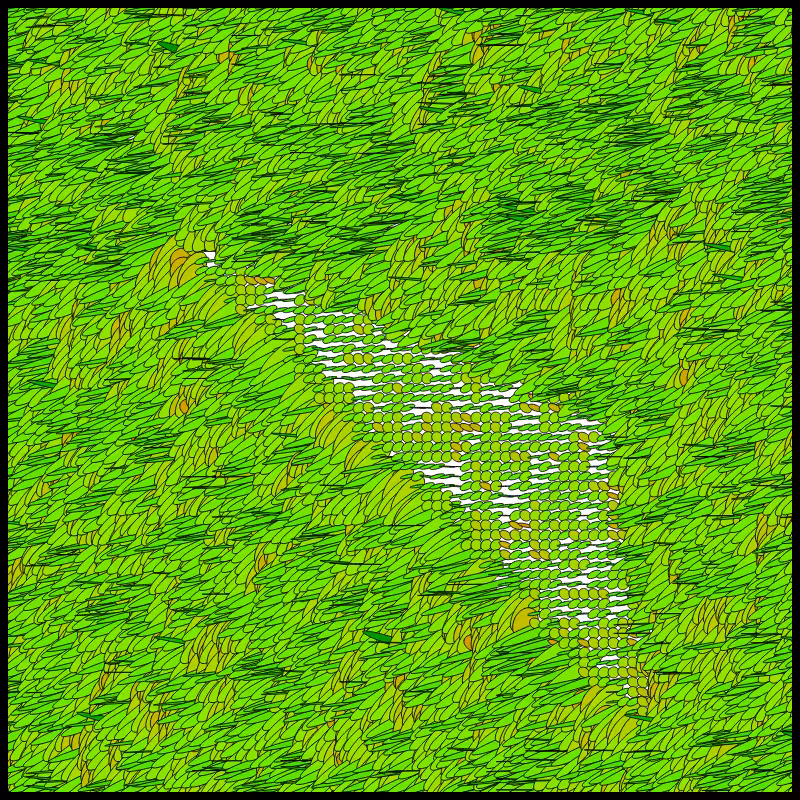 Flow Field Circles Triangle #67