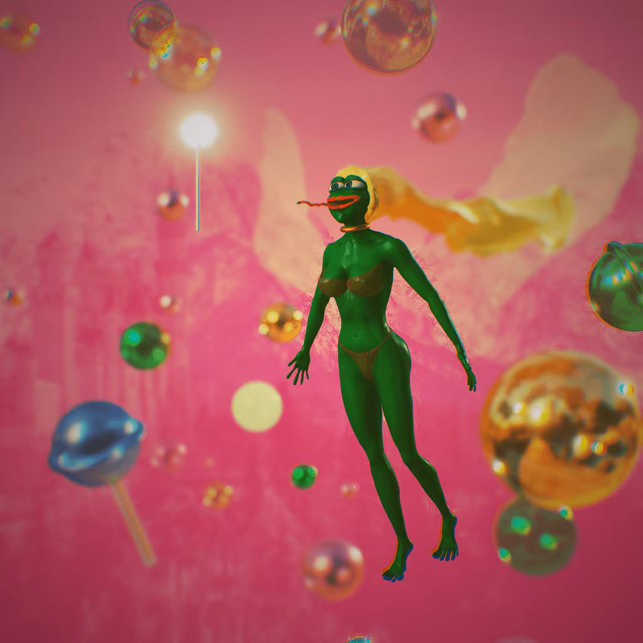 🐸Pepe's Vivid Dream of a Sweet and Big Lollipop😏