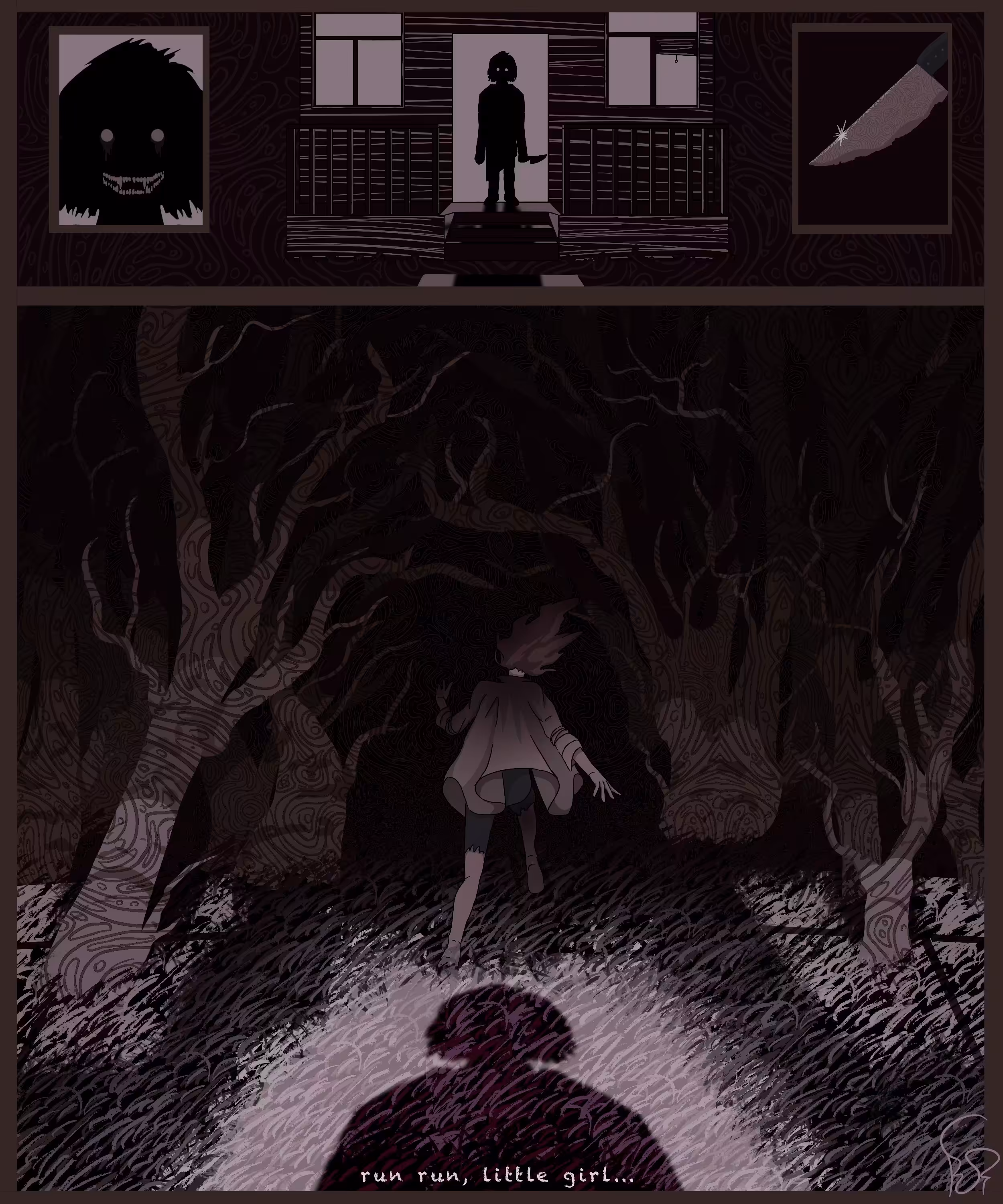 run run, little girl